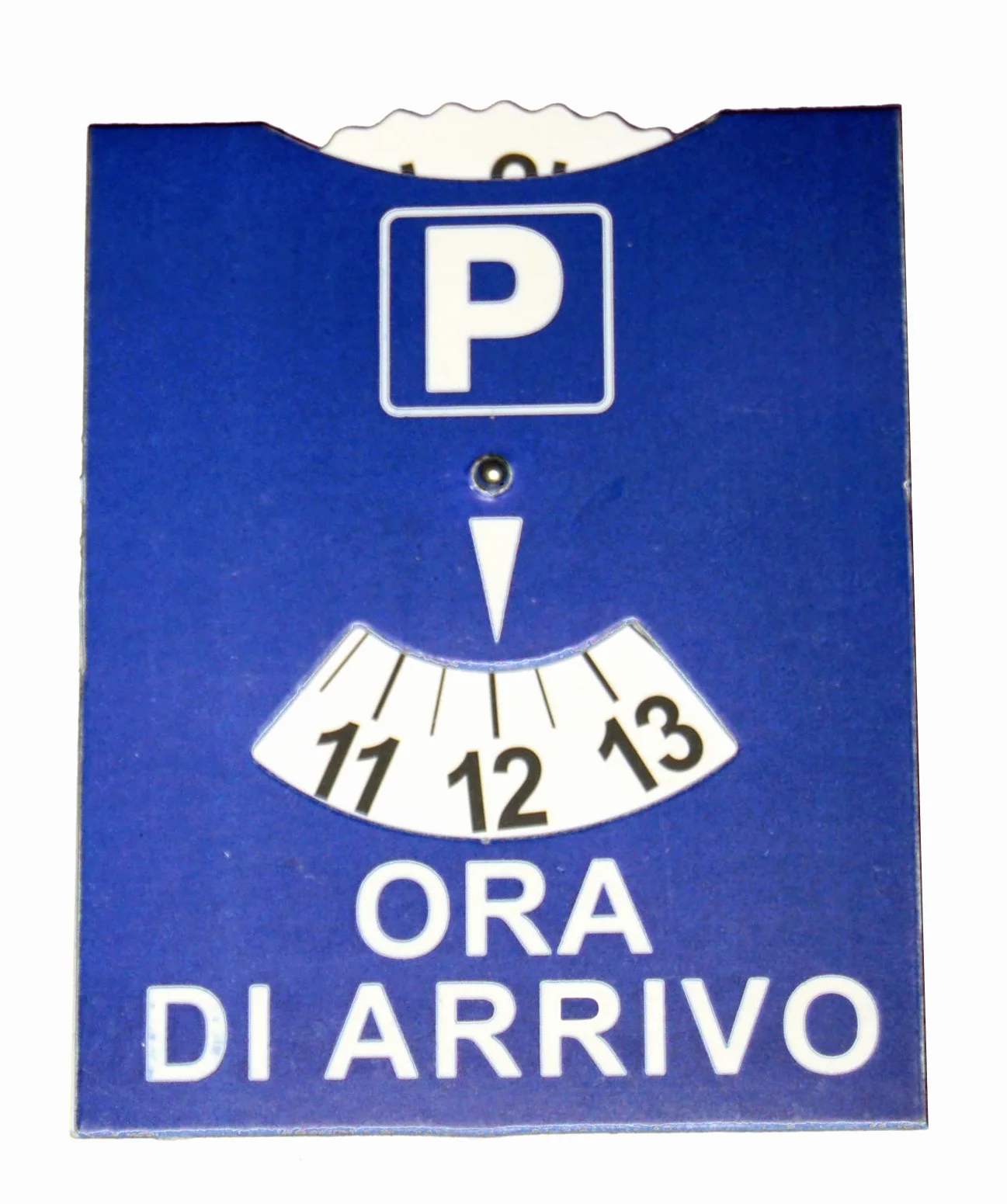 Tarcza Parkingowa Godzina Przyjazdu 77x100 mm z Kieszenią Adhezyjną PVC