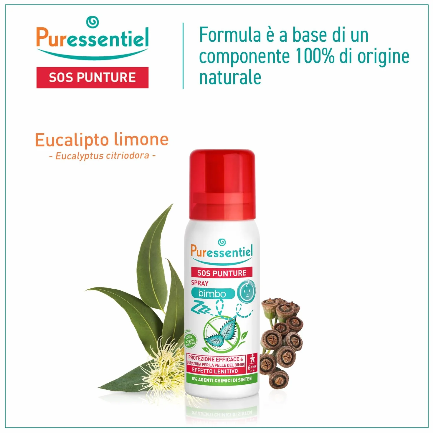 Puressentiel SOS insetti Spray Bimbo 60 ml Protezione pelle lenitivo