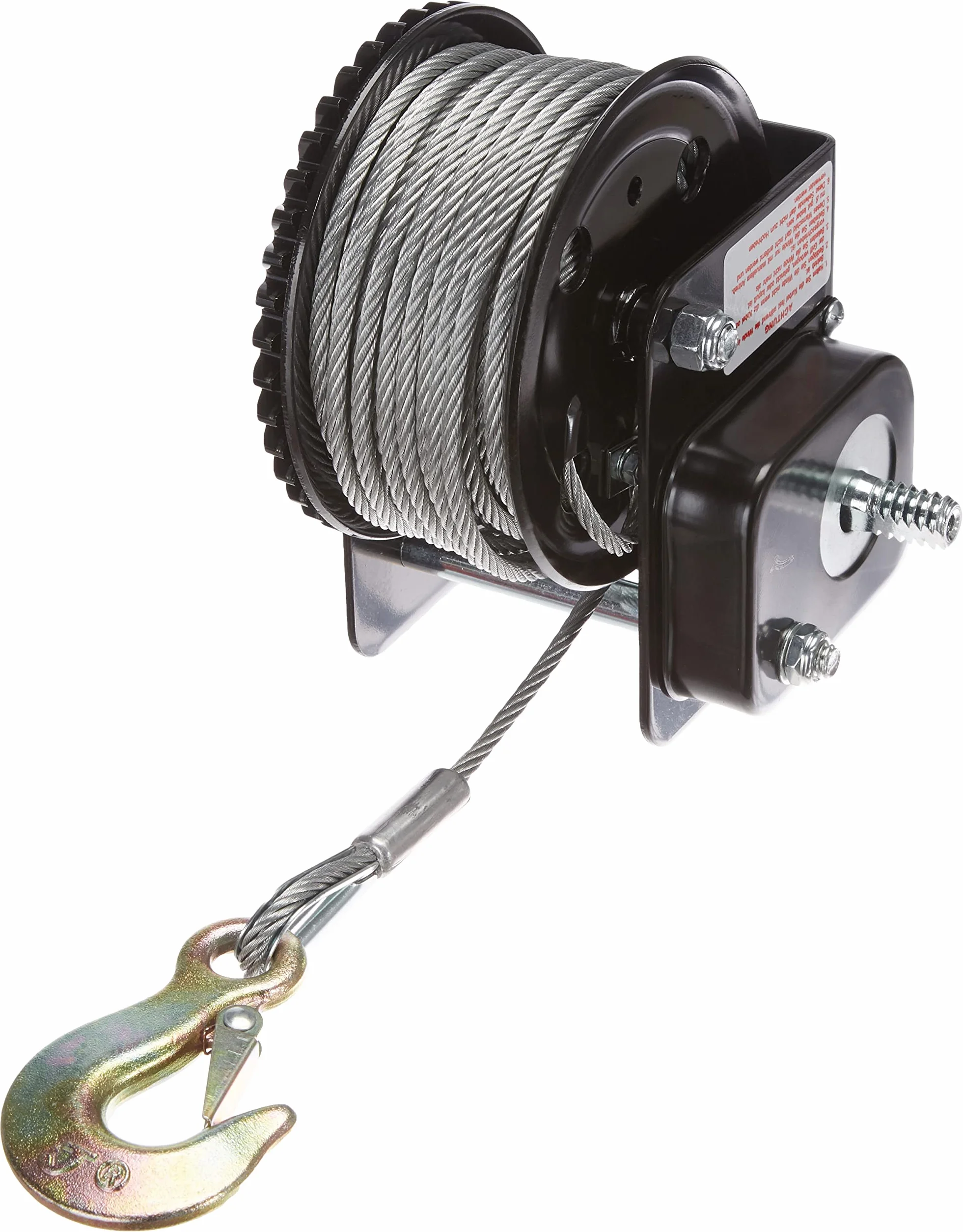 Kerbl Works Hand Winch argano manuale acciaio cavo antistrappo freno automatico