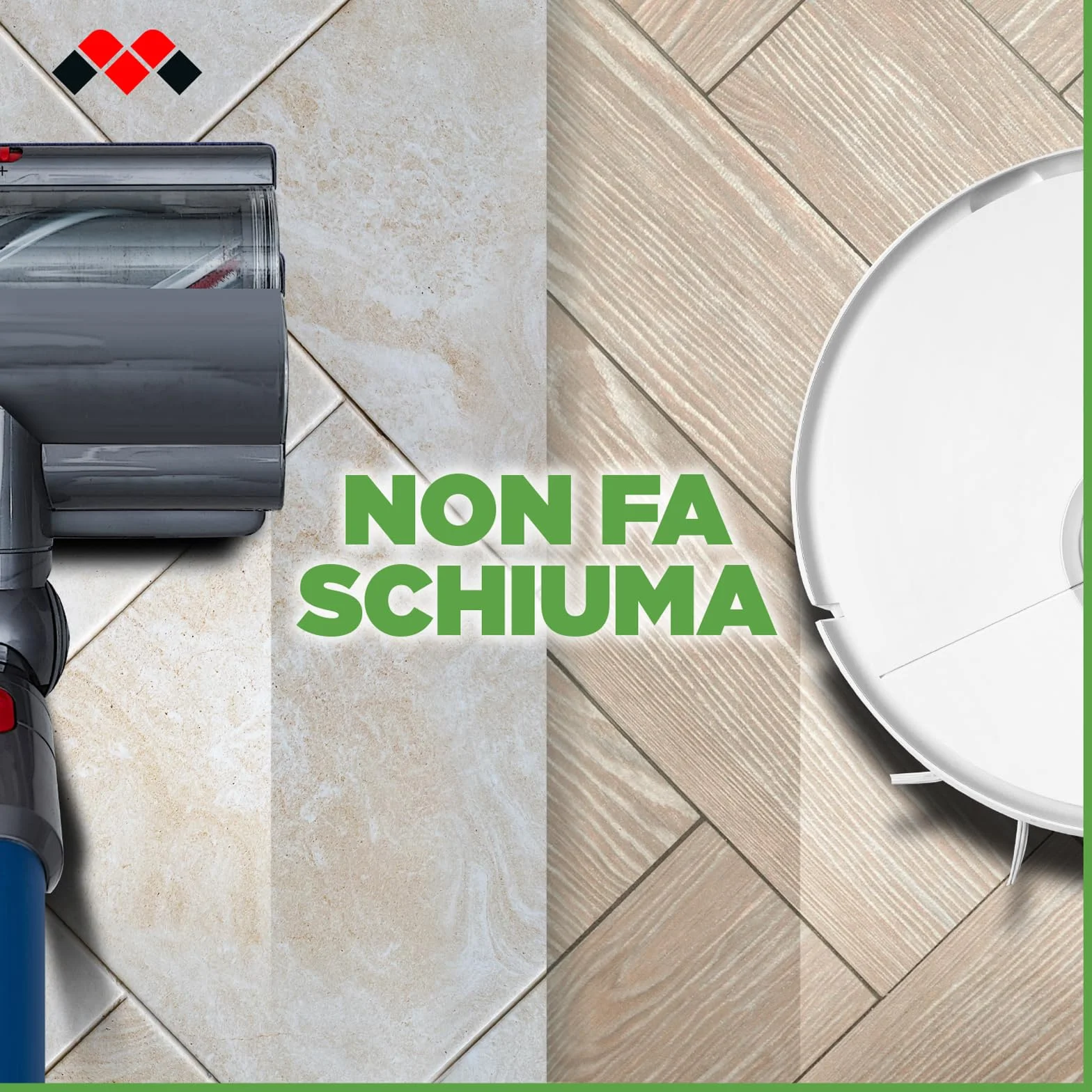 Meliconi ECOCLEAN Detergente Pavimenti per Scope Elettriche e Robot Lavapavimenti Naturale Universale Legno Piastrelle Laminati