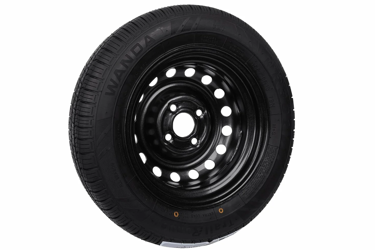UNITRAILER Ruota per rimorchio rinforzata 155/70 R13 XL, 4JX13 4x100