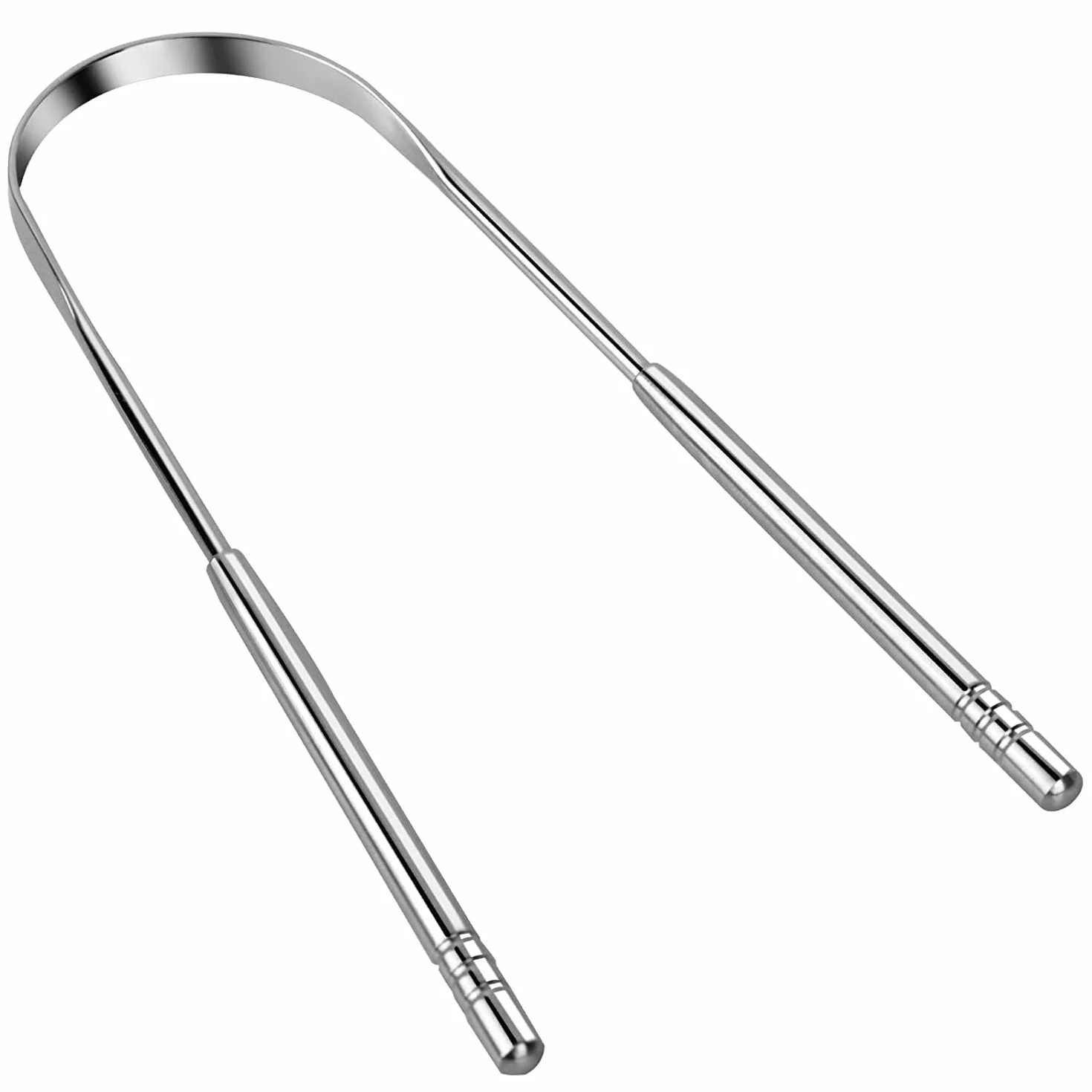 INF Raschietto per Lingua in Acciaio Inox a Forma di U, Argento