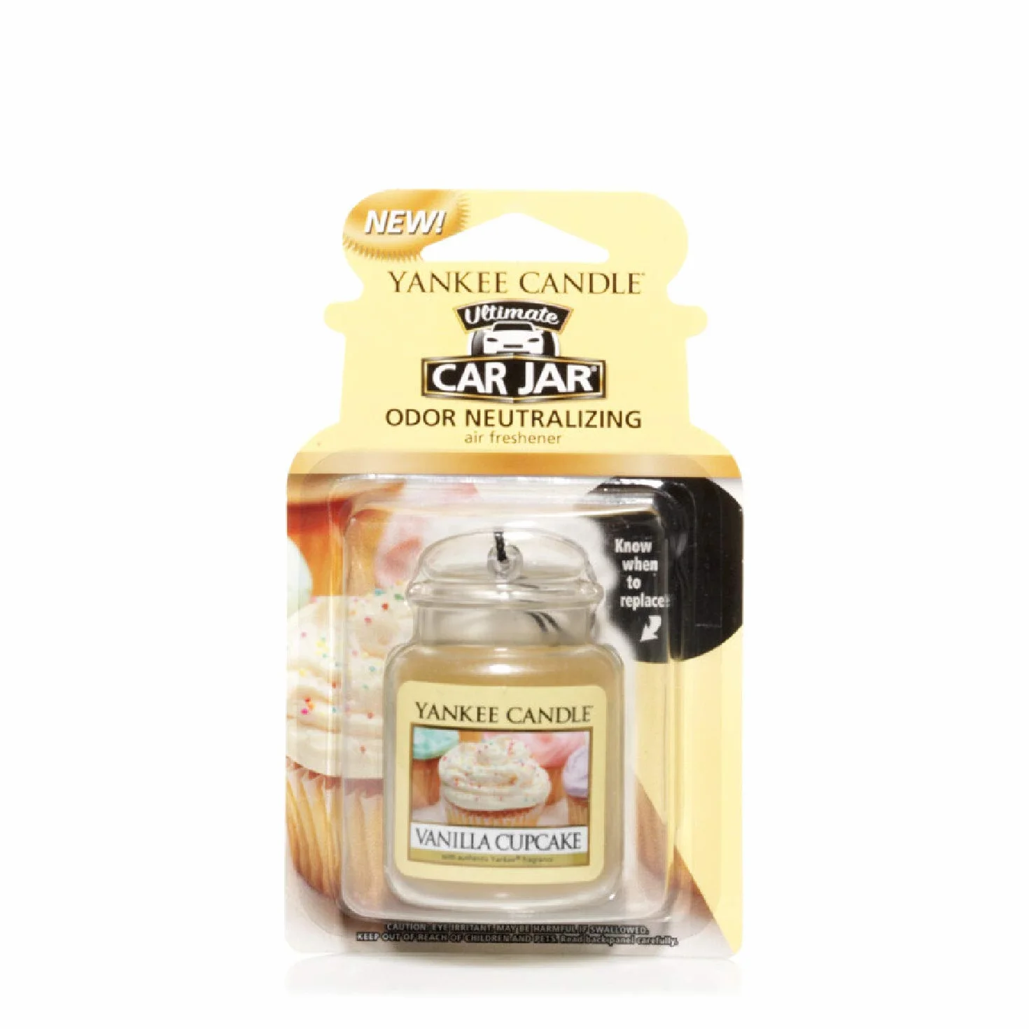 Yankee Candle Car Jar Ultimate Profumatore per Auto Vanilla Cupcake