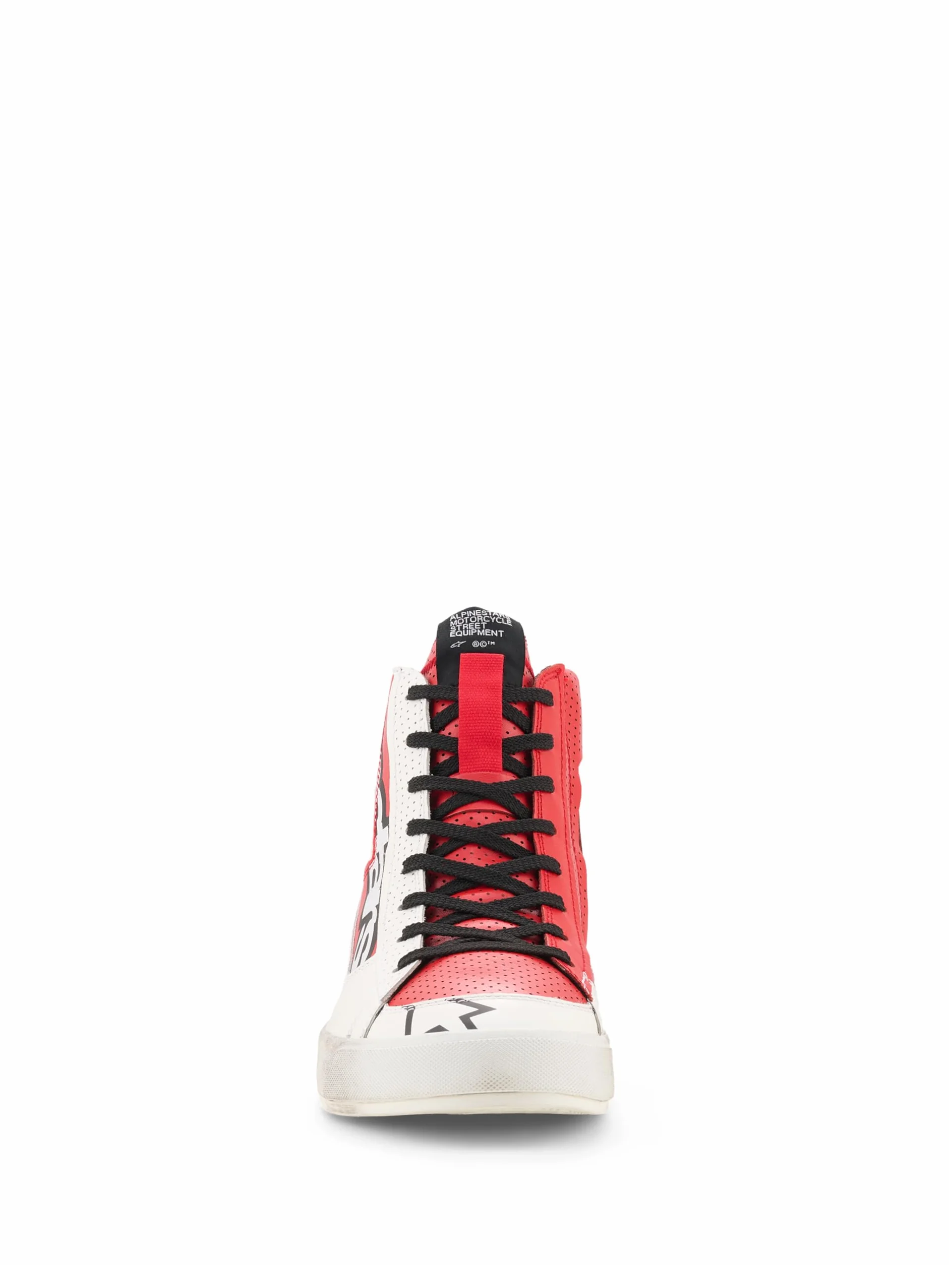 Alpinestars Stated Flair Scarpe da motociclismo, bianco/rosso, 10