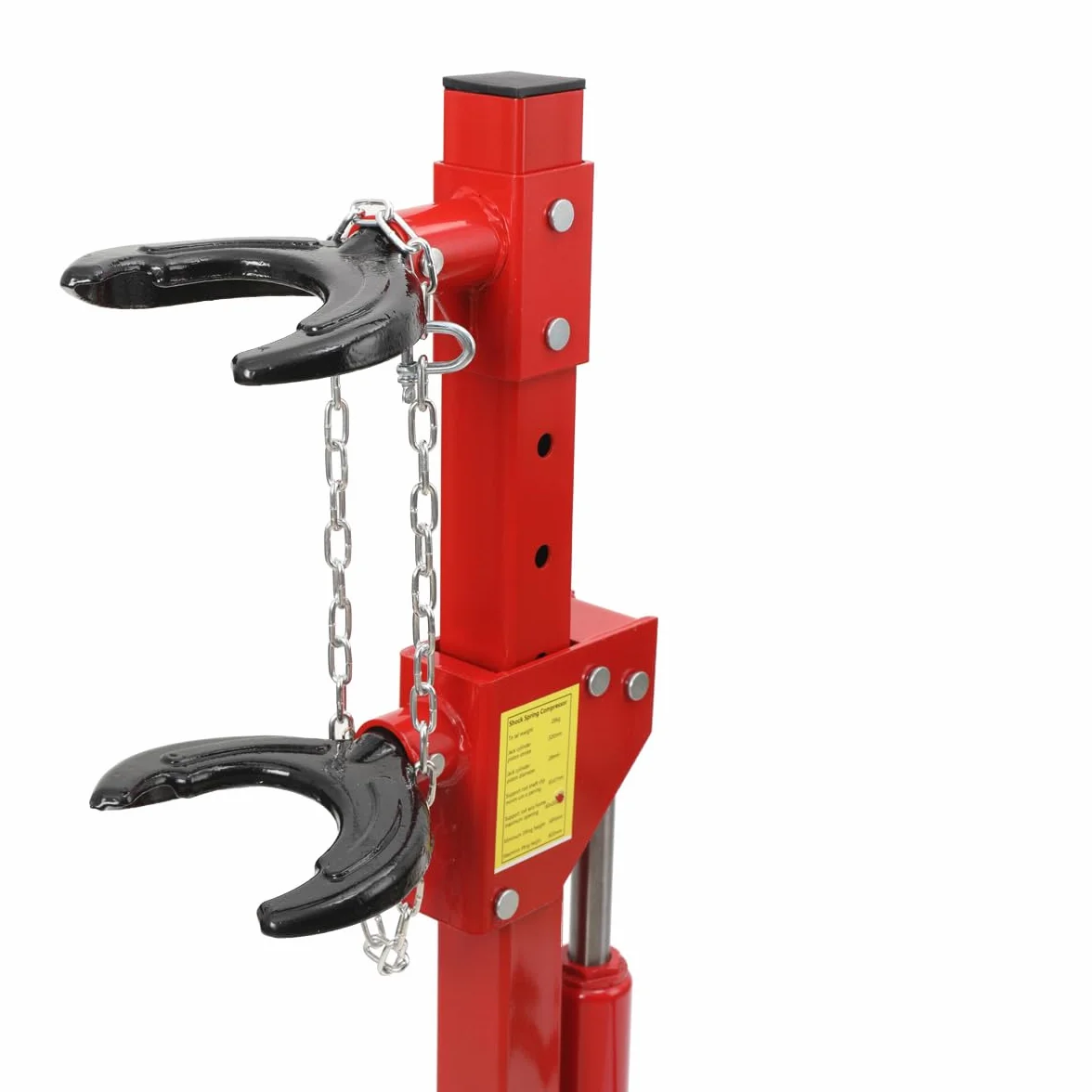 Compressore a Molla Cilindro Idraulico per Auto, SUV, Camion Leggeri, capacità Fino a 3 Tonnellate, Altezza Regolabile (495-820mm), Design con Pedale, Tenditore Idraulico Sicuro e Stabile