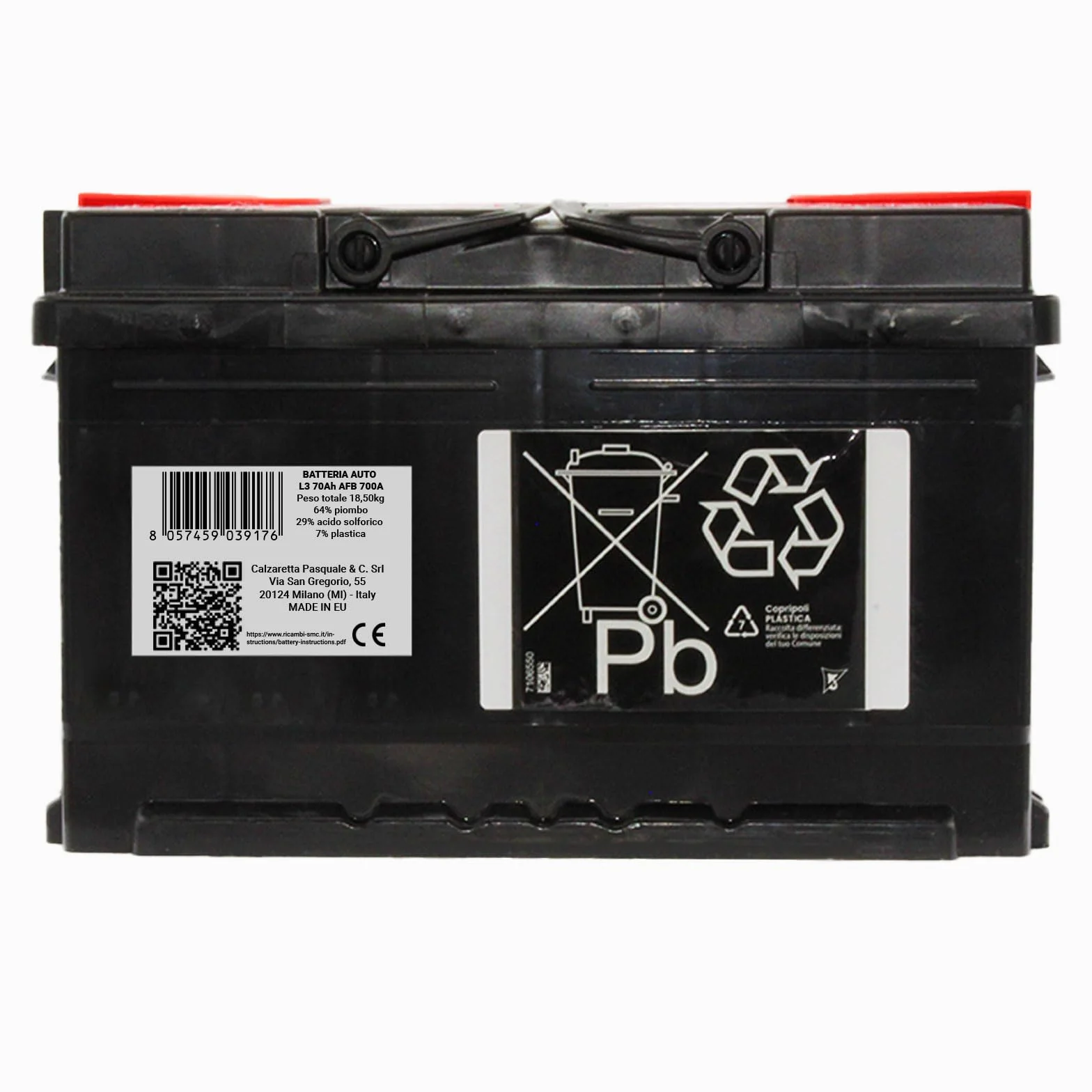 Batteria auto 70Ah AFB Speed Max Start&Stop 700A 12v L3 EFB