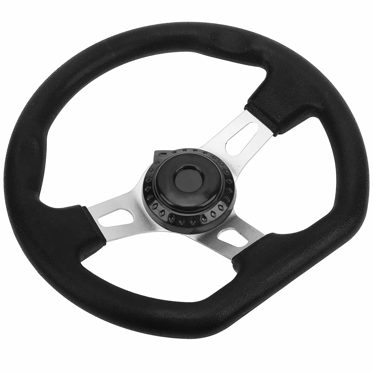 Volante per Kart Volante ATV in Schiuma PU in Metallo 270mm Modifica a 3 Raggi Universale per Motori 150 250 Interni Automobilistici