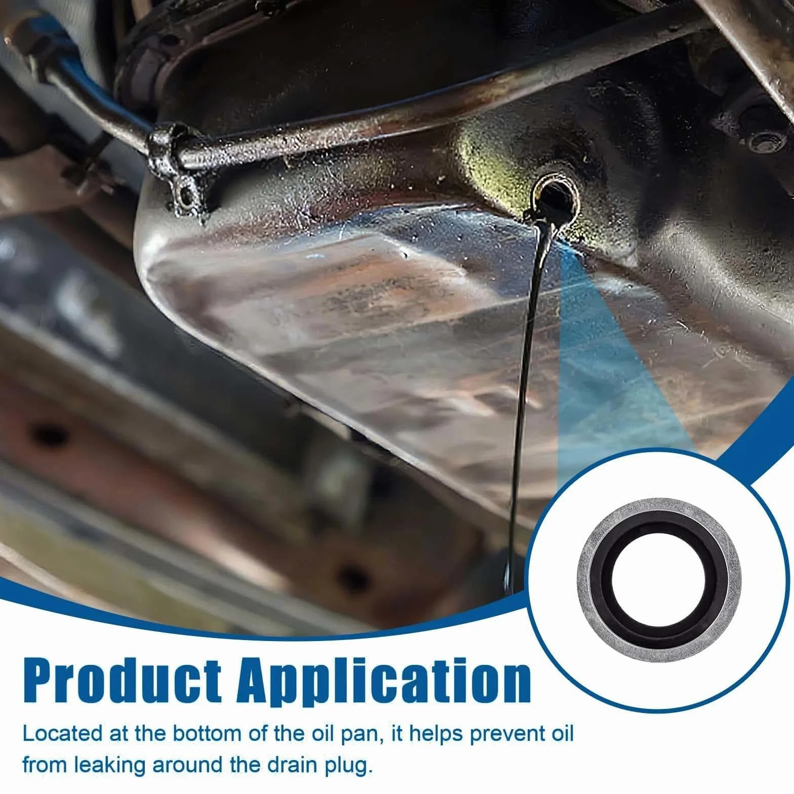 20 Guarnizioni di ricambio per viti di scarico dell'olio, Guarnizioni per tappo di scarico olio compatibili con Captur Clio Laguna Megane, OEM 110265505R, 6079970345, 8200641648, 3121867, 770