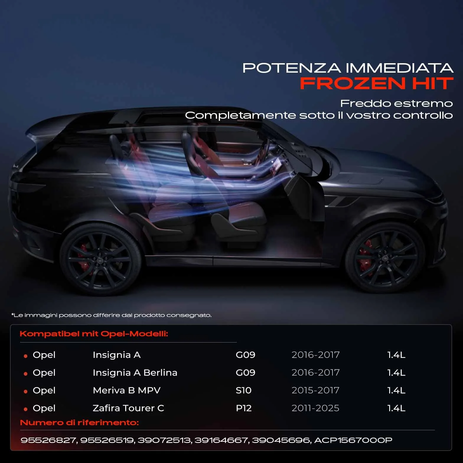 Frankberg Compressore dell'aria condizionata con frizione Compatibile Meriva B Zafira Tourer Insignia A