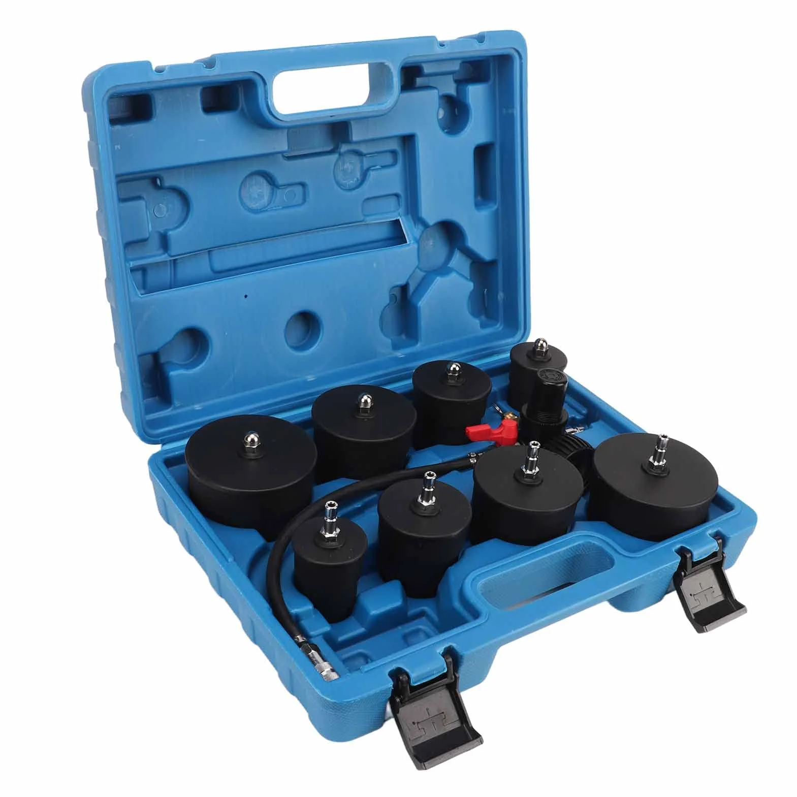 Kit Test Turbocompressore 9 Pezzi con Manometro per Rilevamento Perdite Aria Auto Veicoli Diagnosi Guasti Efficiente