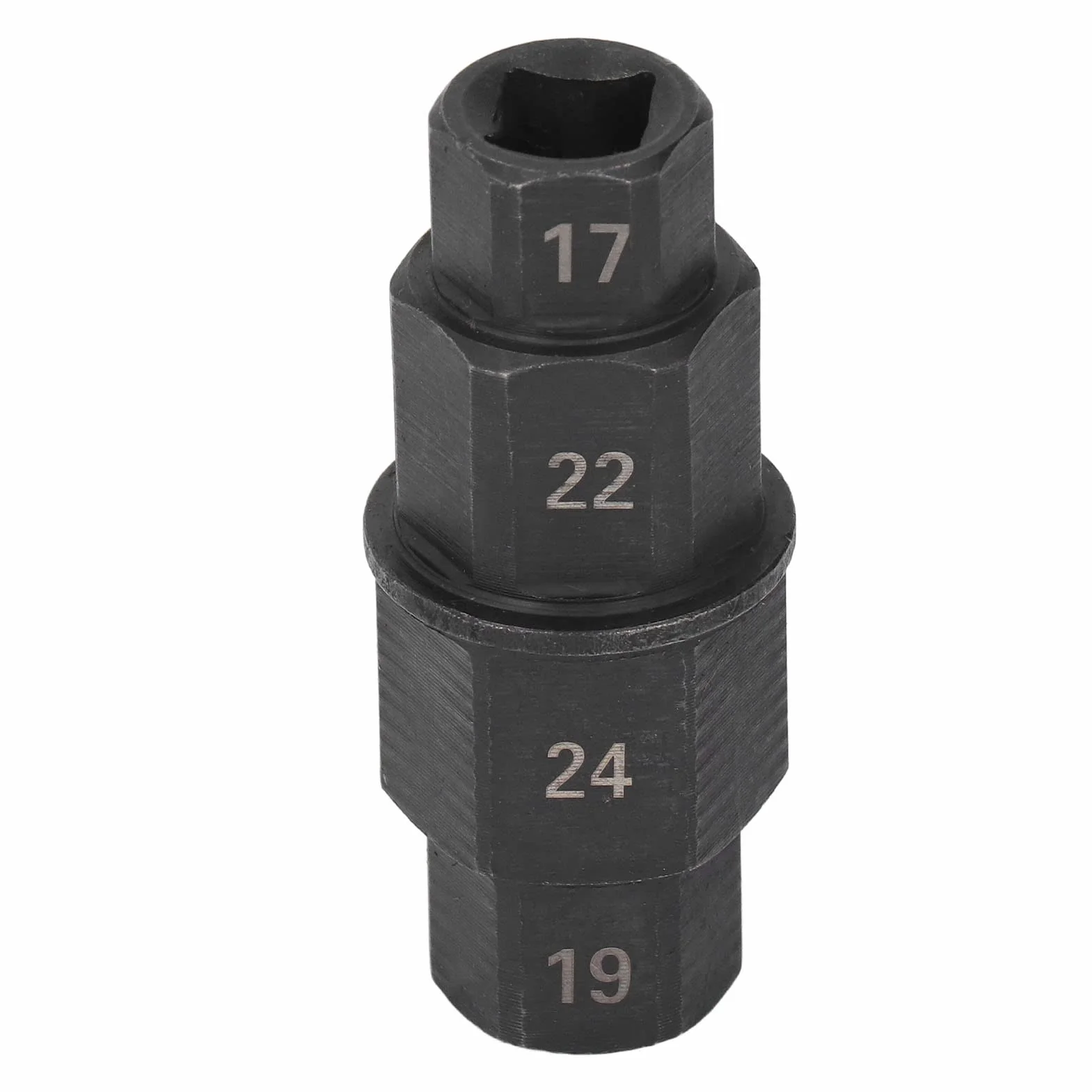 Chiave a bussola per asse esagonale 17 19 22 24 mm Nero moto
