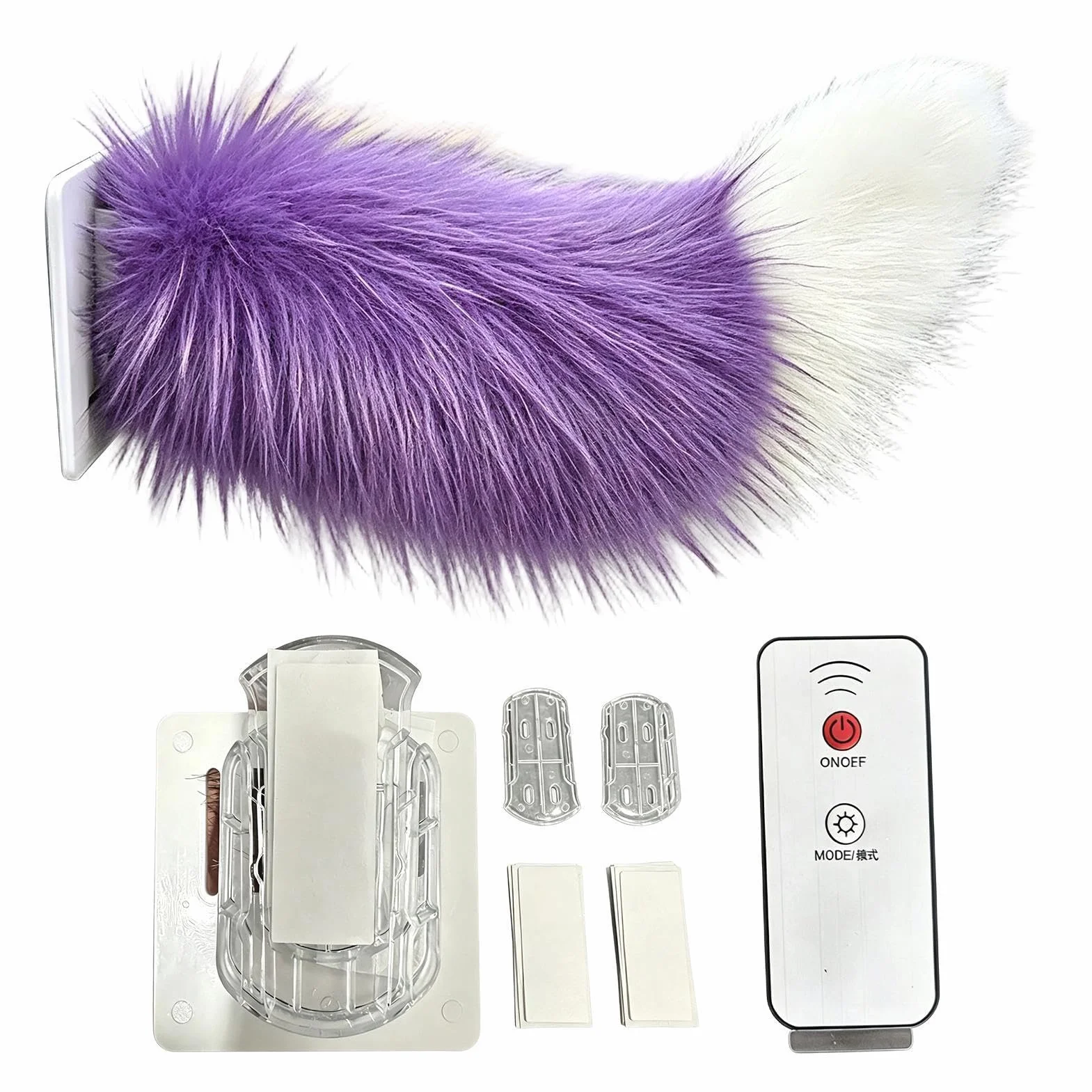 Coda Mobile - Decorazione Realistica Carina Ricaricabile Con Telecomando Scodinzolante, Decorazione Per Auto In Peluche | Per Viaggi In Camper, Camion Posteriori, Motociclette, Veicoli Domestici,