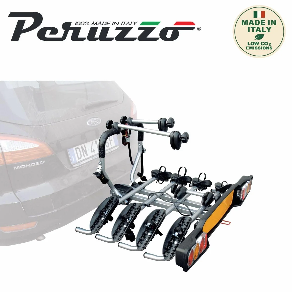 Peruzzo Portabici Gancio Traino Siena 668/4 per 4 Bici