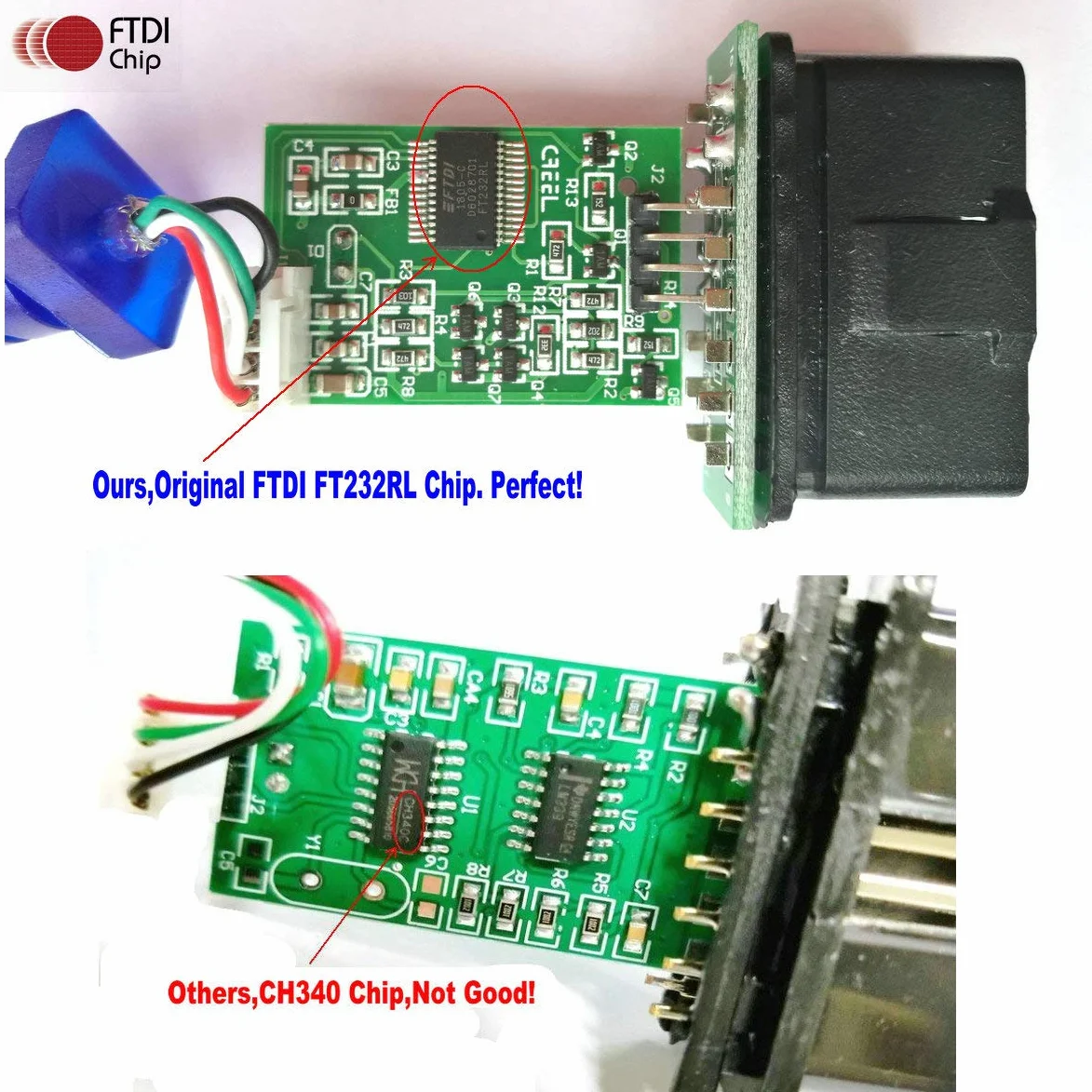 KKL 409.1 OBD Interface OBD2 Strumento diagnostico OBDII Scanner Cable
