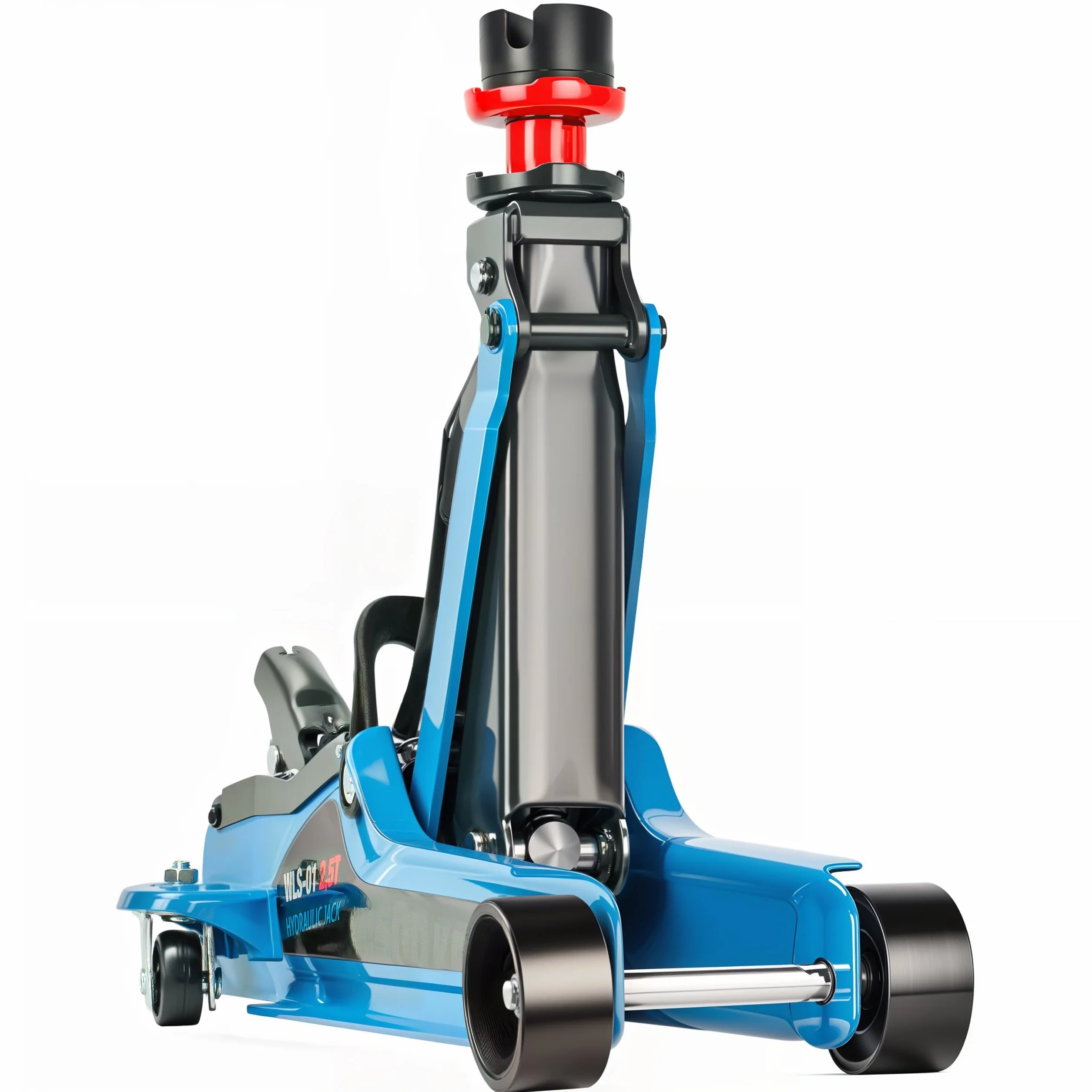 Cric Sollevatore Idraulico 2,5T LS-01 Profilo Basso 85 mm Altezza Max 365 mm Acciaio
