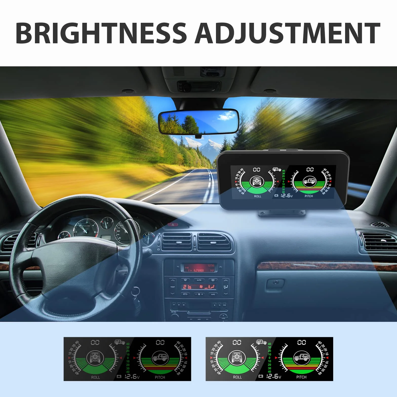 Inclinometro Digitale DC5v-30v 4x4 con Giroscopio Multiasse Integrato per Veicoli Fuoristrada
