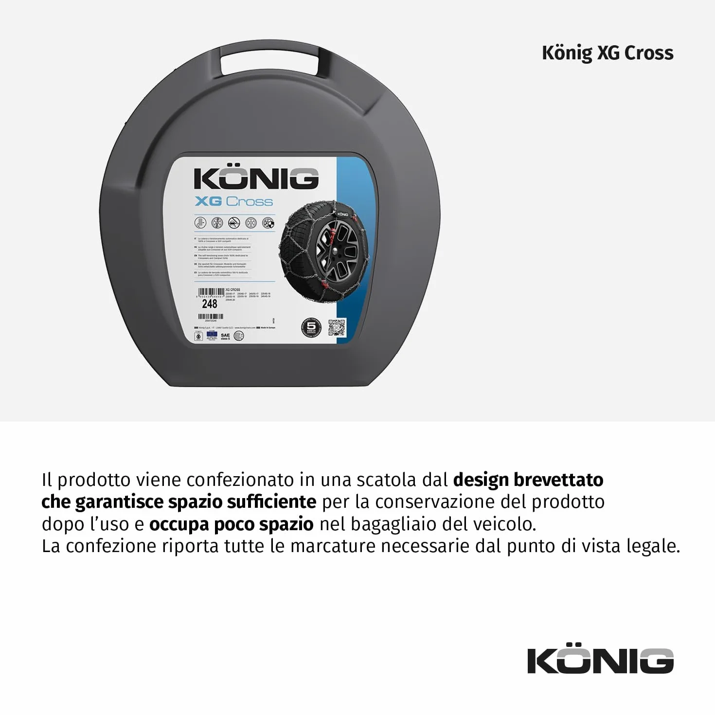 KÖNIG XG Cross 246 Catene da Neve