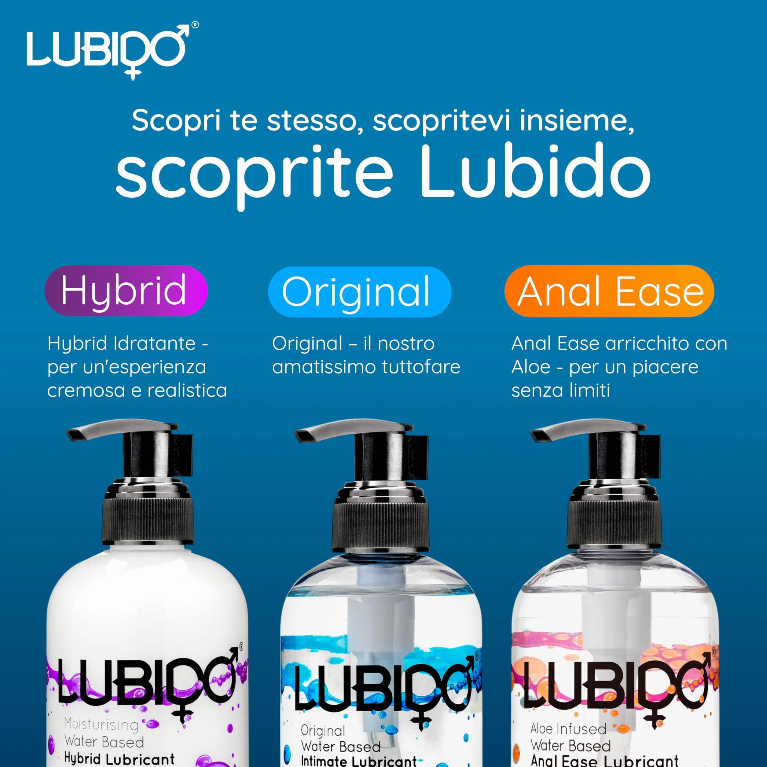 Lubido Original Gel lubrificante intimo a base d'acqua 250 ml