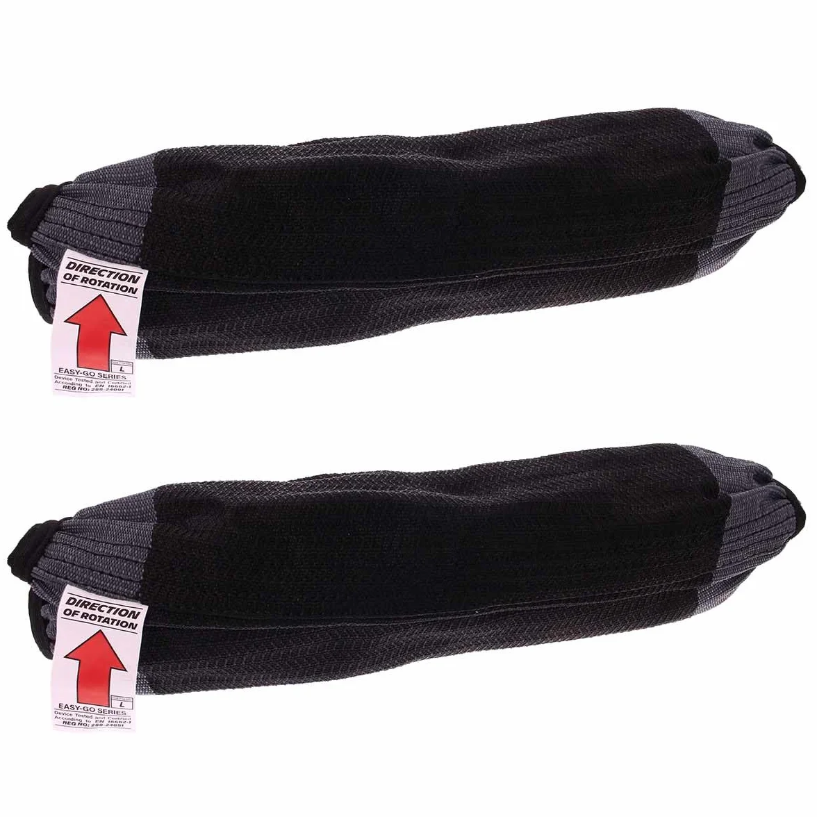 A2ZWORLD Catena da Neve Tessile per Pneumatici, Calze da Neve per Auto, Omologate EN 16662-1, Colore Nero, Misura (L)