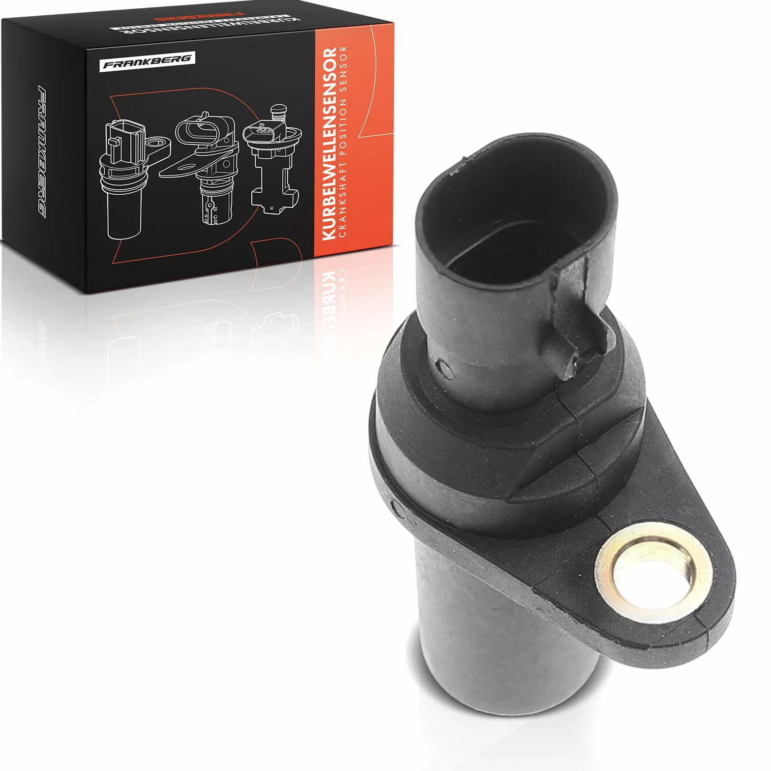 Frankberg Posizione dell'albero Motore Sensore dell'albero Motore 2-Poli Compatibile con 500 312 KA RU8 Punto Evo 199 169 Grande Punto 199 Replace# 55187380