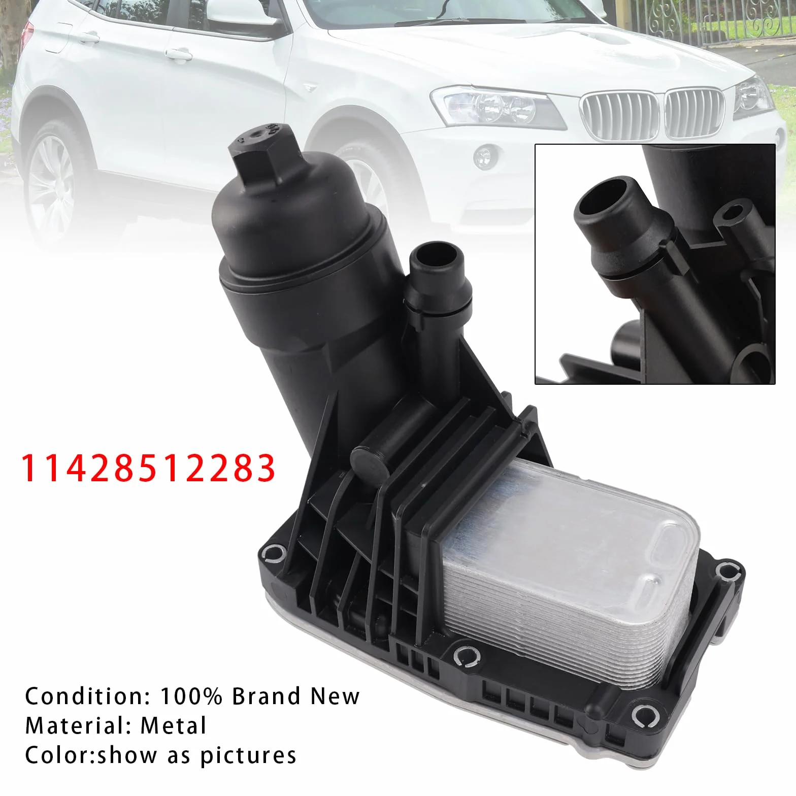 MAD HORNETS Oil Cooler Oil Filter Housing Gaskets 11428512283 for BMW X3 F25 2009-2017