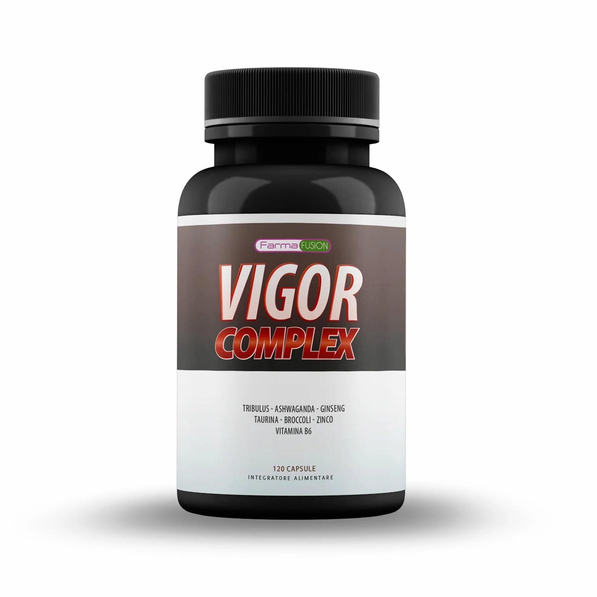 Farma Fusion Integratore Alimentare con Maca, Ginseng, Tribulus e Taurina 120 Capsule