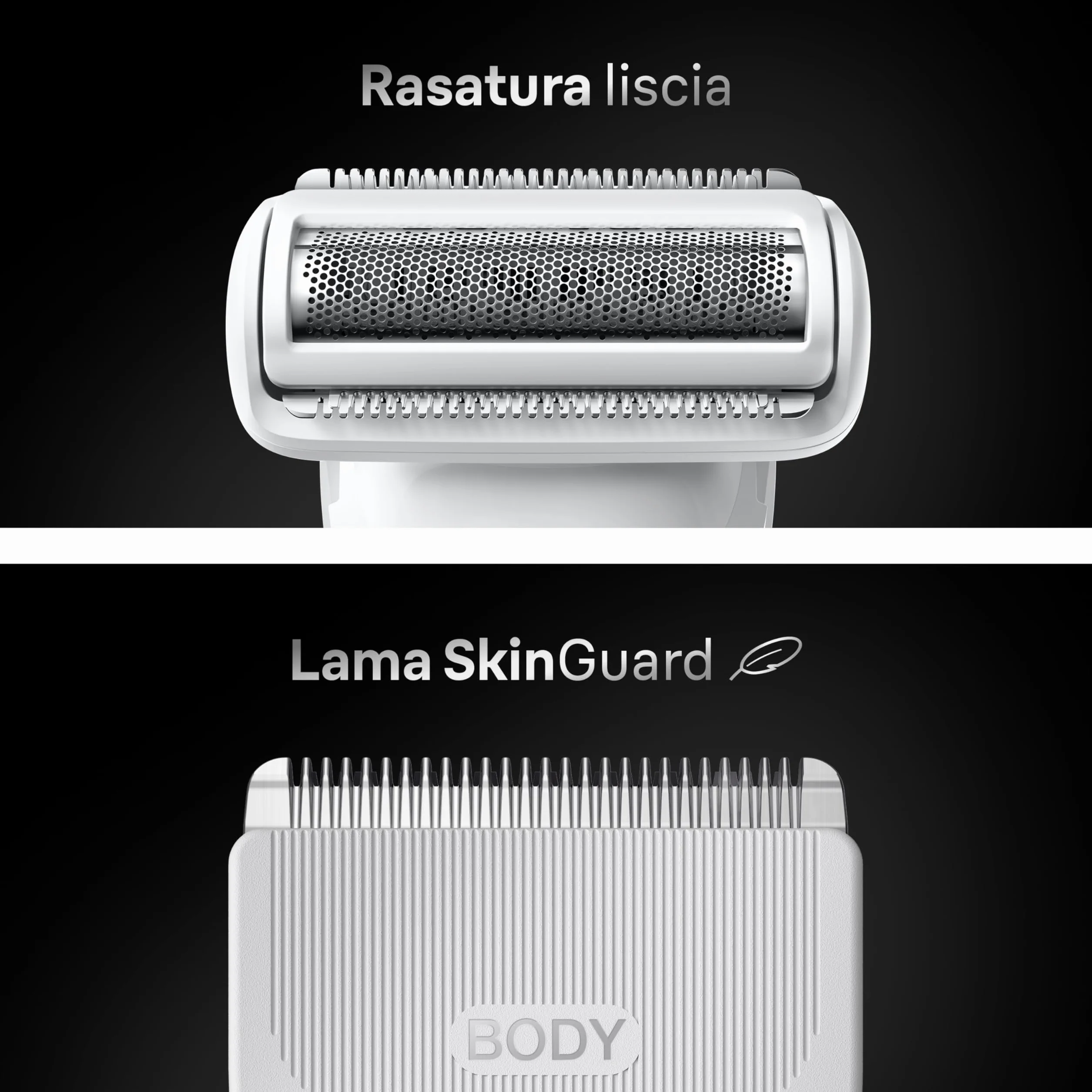 Braun Series 7 Rasoio Elettrico Corpo Uomo, 8 Strumenti Cura Corpo, Smartlight, SkinGuard, 100 Min Utilizzo, Impermeabile, Grigio