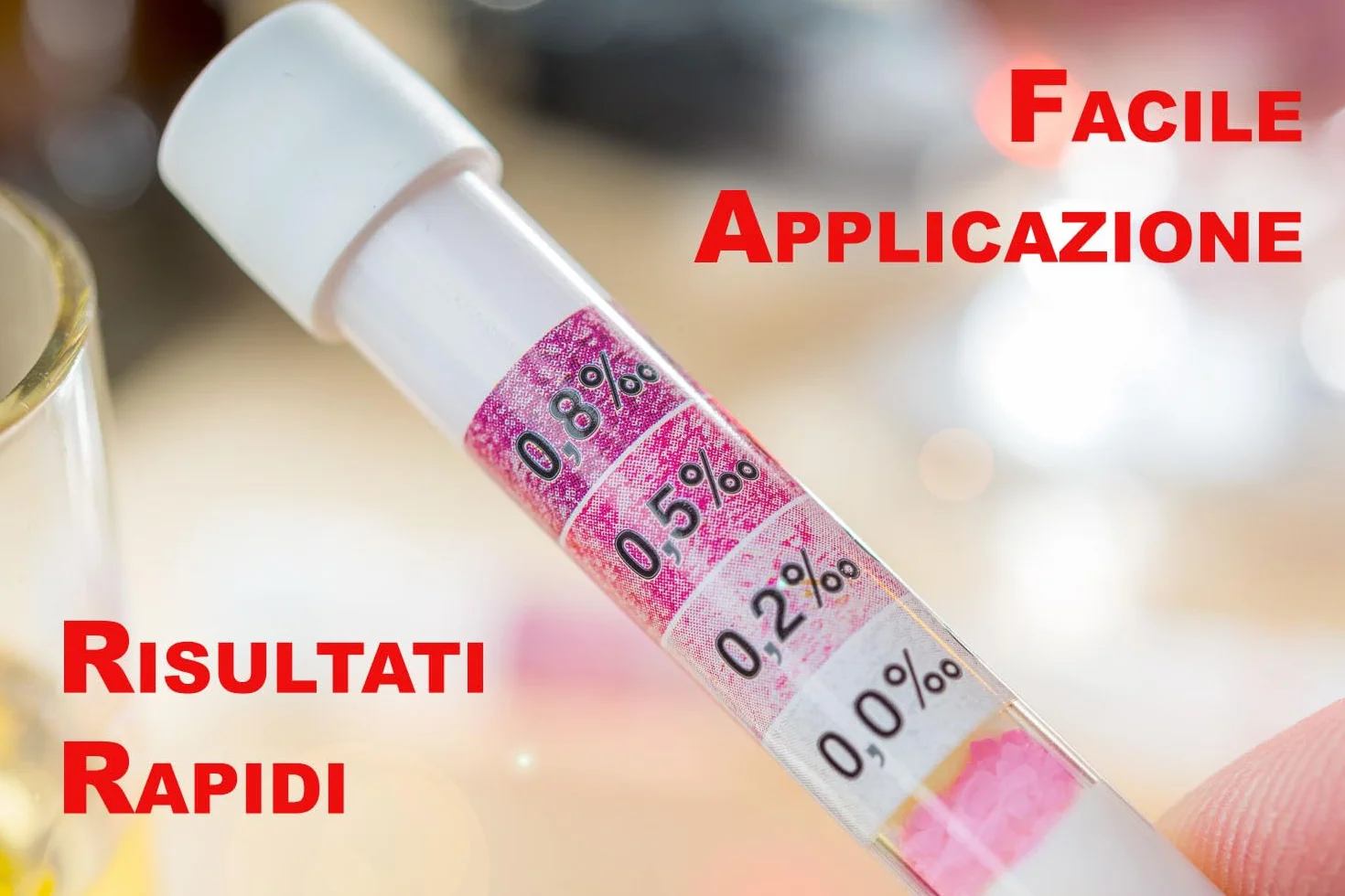 Etilometro Portatile Certificato One Step 2 - 4 Intervalli di Misurazione per Italia ed Europa