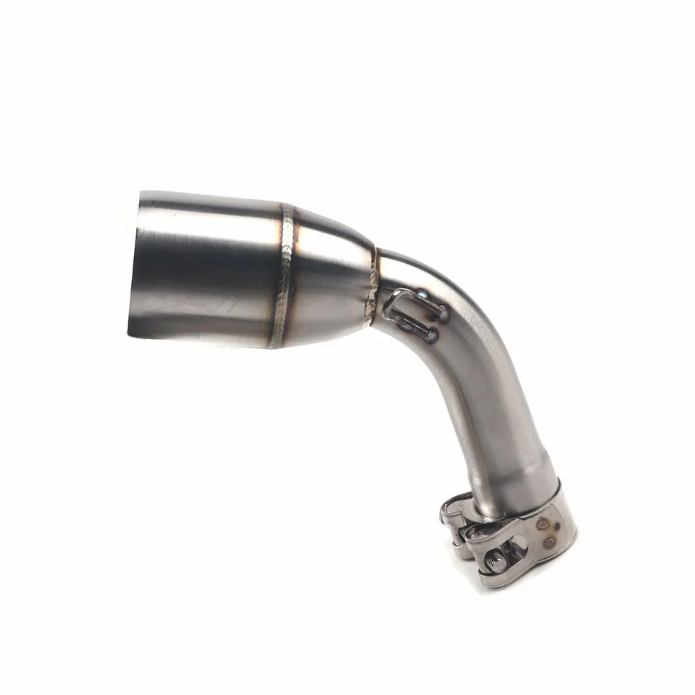 Tubo Scarico Scarico Moto Adatto Per Benelli Tnt 125 135 Silenziatore Per Tubo Modificato In Acciaio Inossidabile(WHITE)