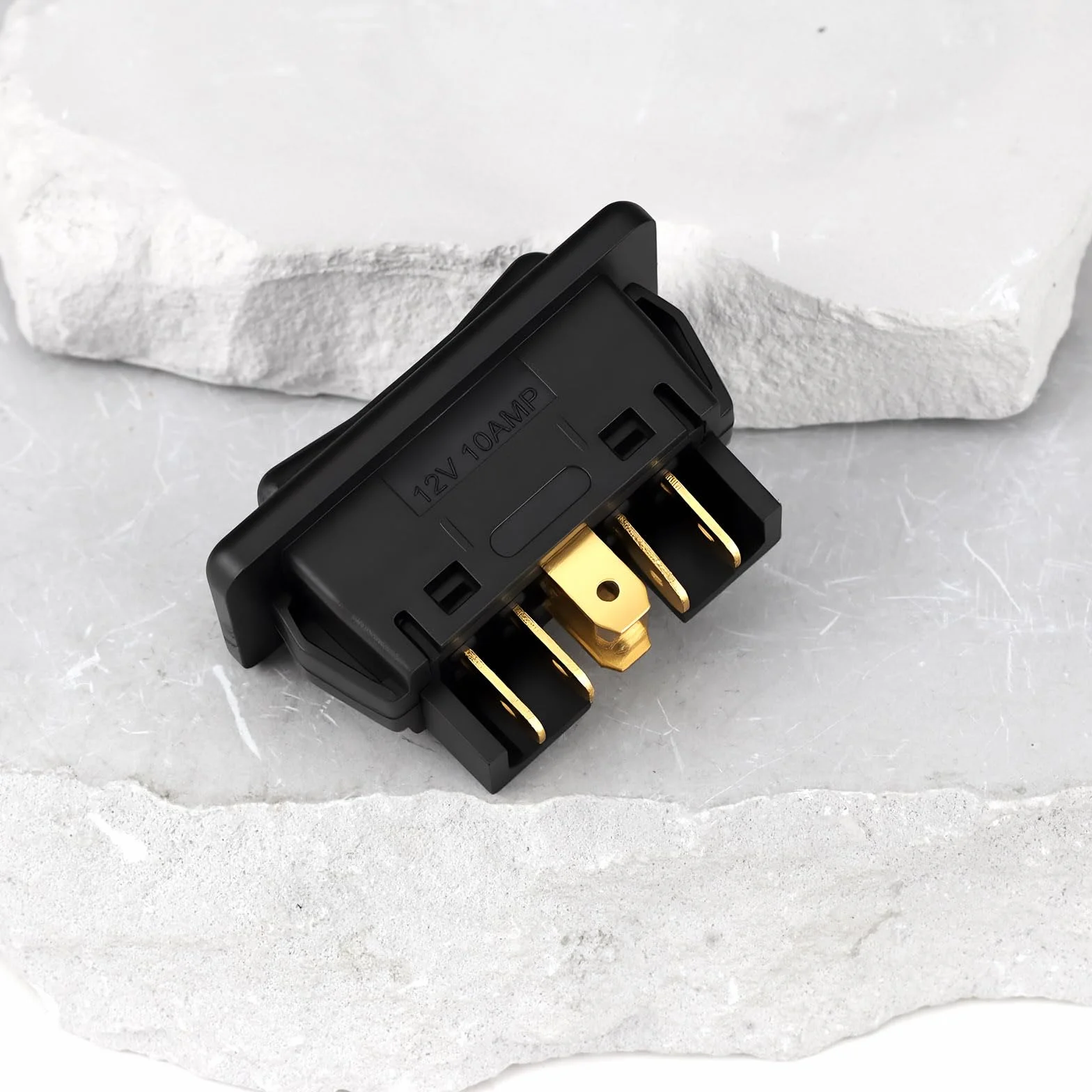 EMSea 2 interruttori per alzacristalli elettrici a 6 pin, 12 V, 24 V, 10 A, colore nero