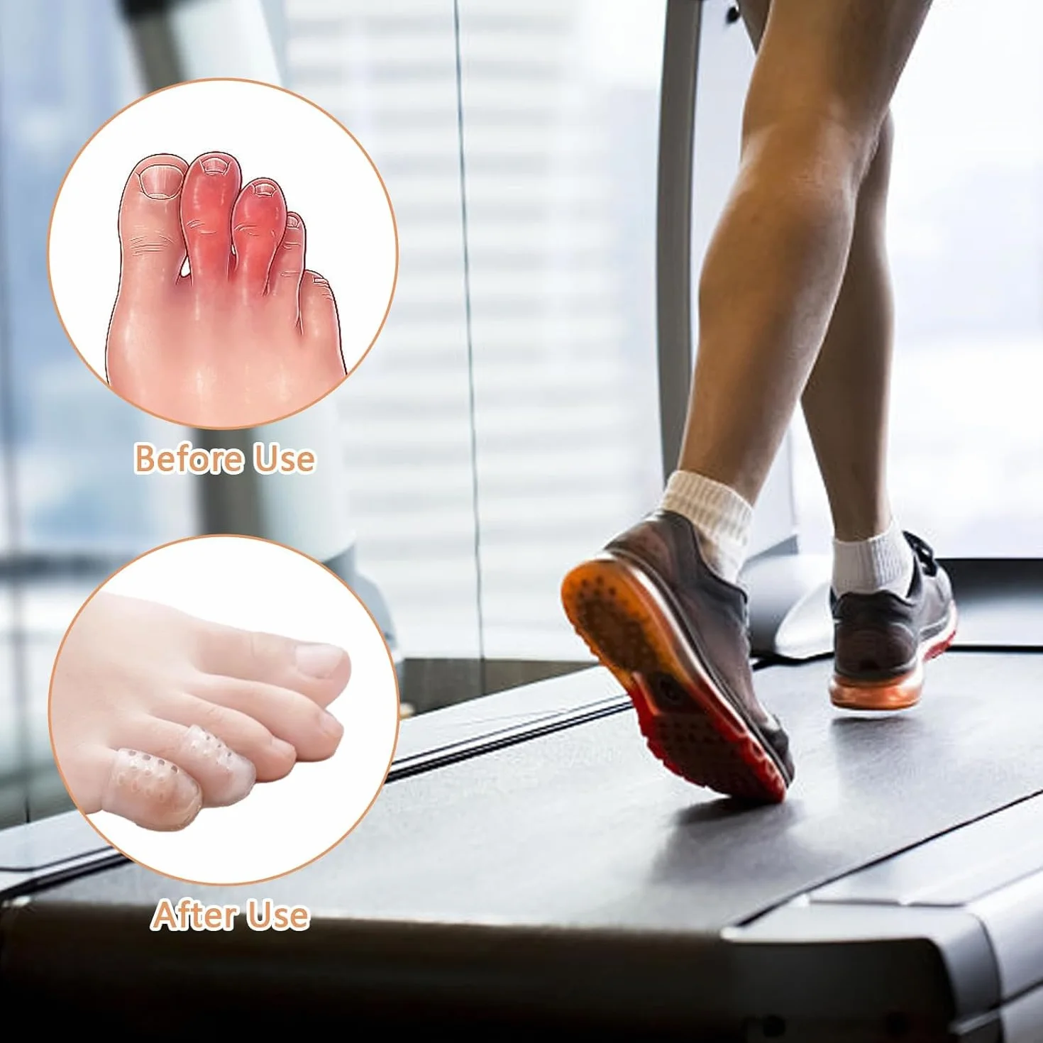 Silicone Protezione Punta Piedi Traspirante 55 Pezzi Elevata Elasticità Adatto Camminare