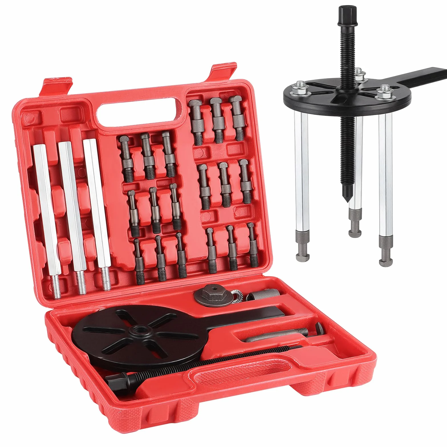 Gueenky 21 in 1 Set Estrattori per Cuscinetti Interni, 3 Ganasce Separatore Kit Smontaggio Cuscinetti