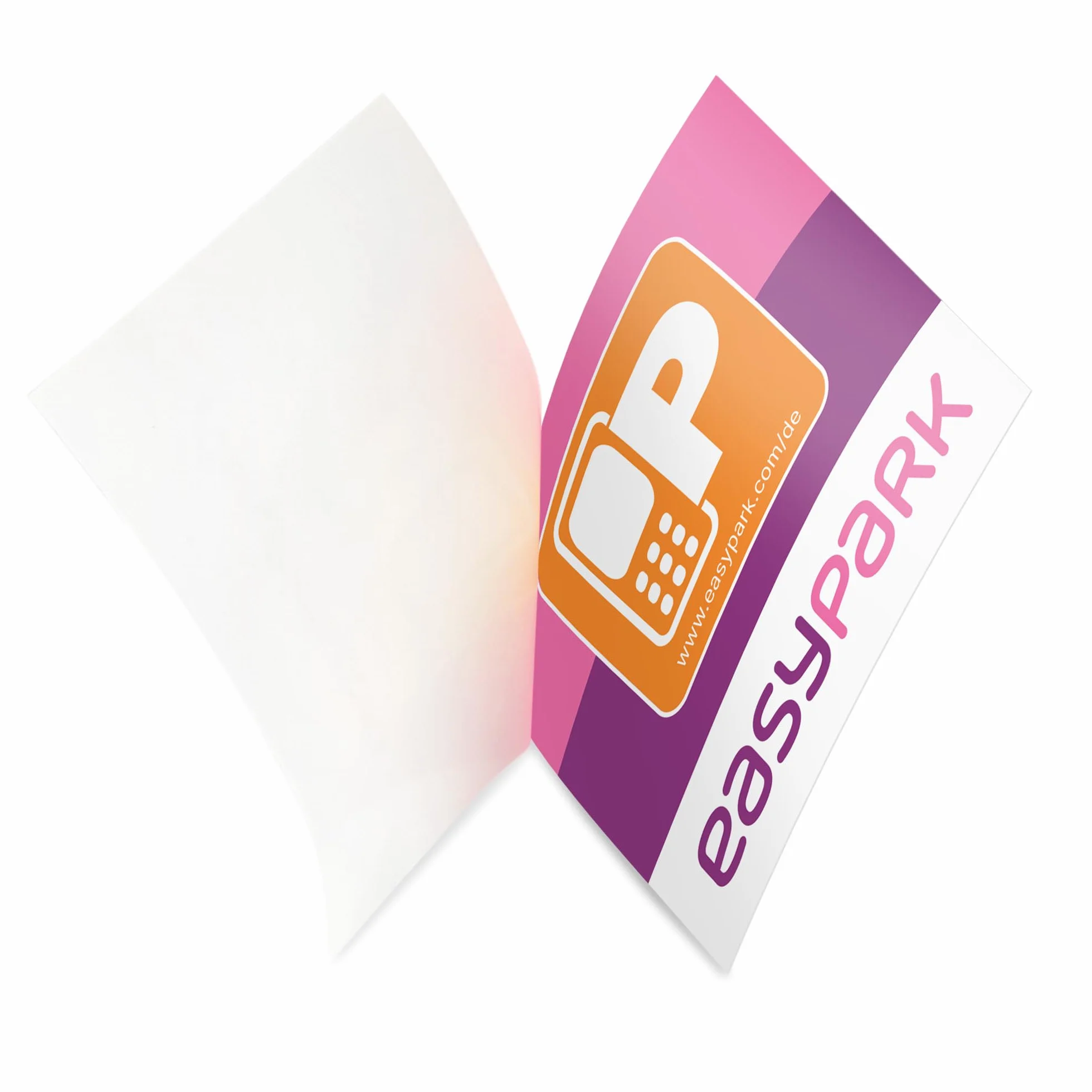 3X Adesivo EASYPARK Easy Park Vignetta APP Sticker per parabrezza piccolo, biglietto auto per parcheggio (6 x 6 cm, protezione UV, rimovibile, prodotto in Germania)