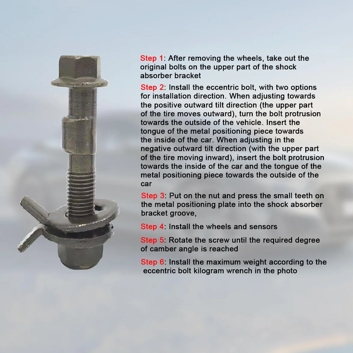 Pezzi Cam Bolt Verde Militare, Bulloni Camma, Strumento Allineamento Camber, Universale Strumento Riparazione Regolazione Vite - Bullone Allineamento Ruota