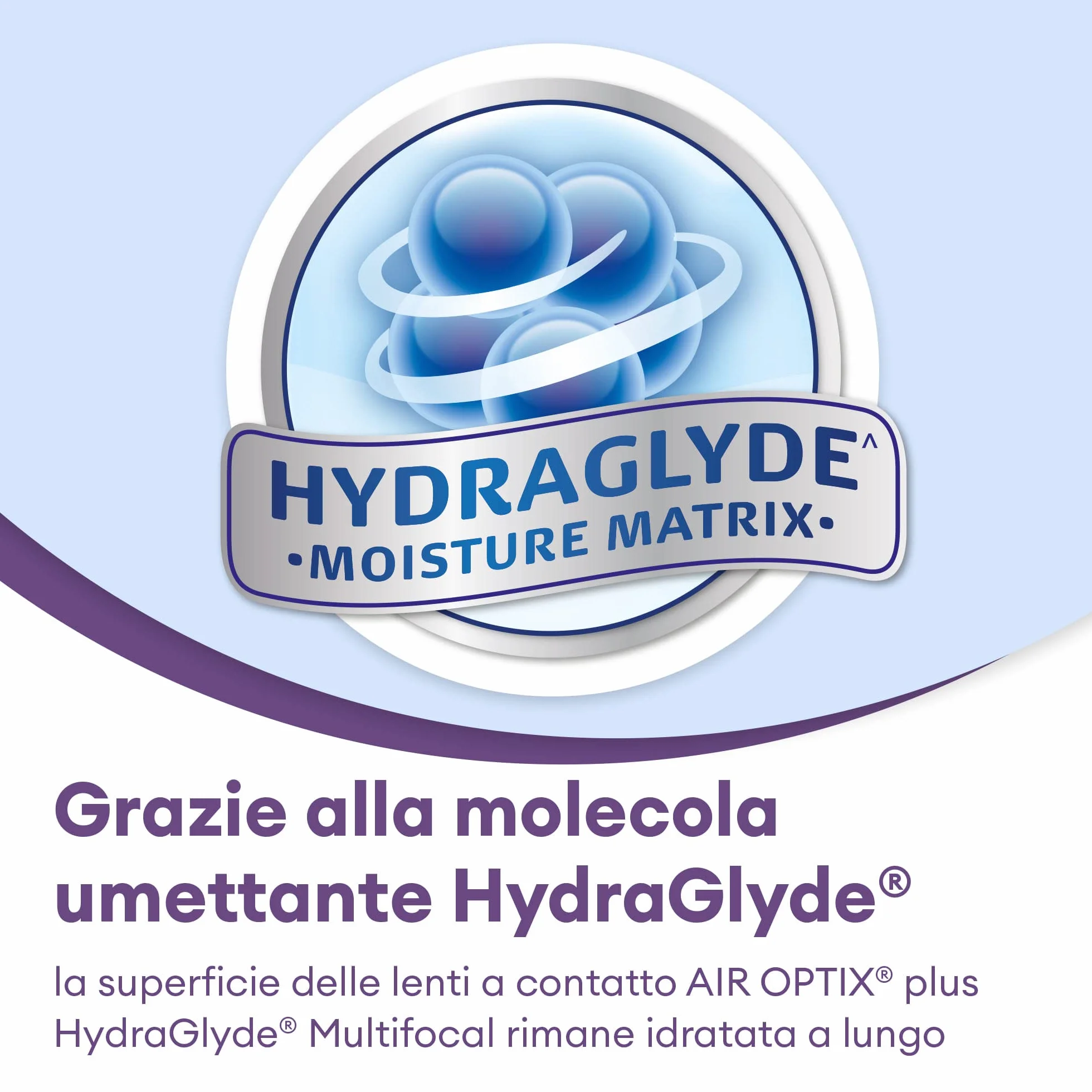 Air Optix Plus HydraGlyde Multifocal Lenti a Contatto Mensili, 3 Lenti, BC 8.6 mm, DIA 14.2 mm, ADD HIGH, +1.75 Diopt