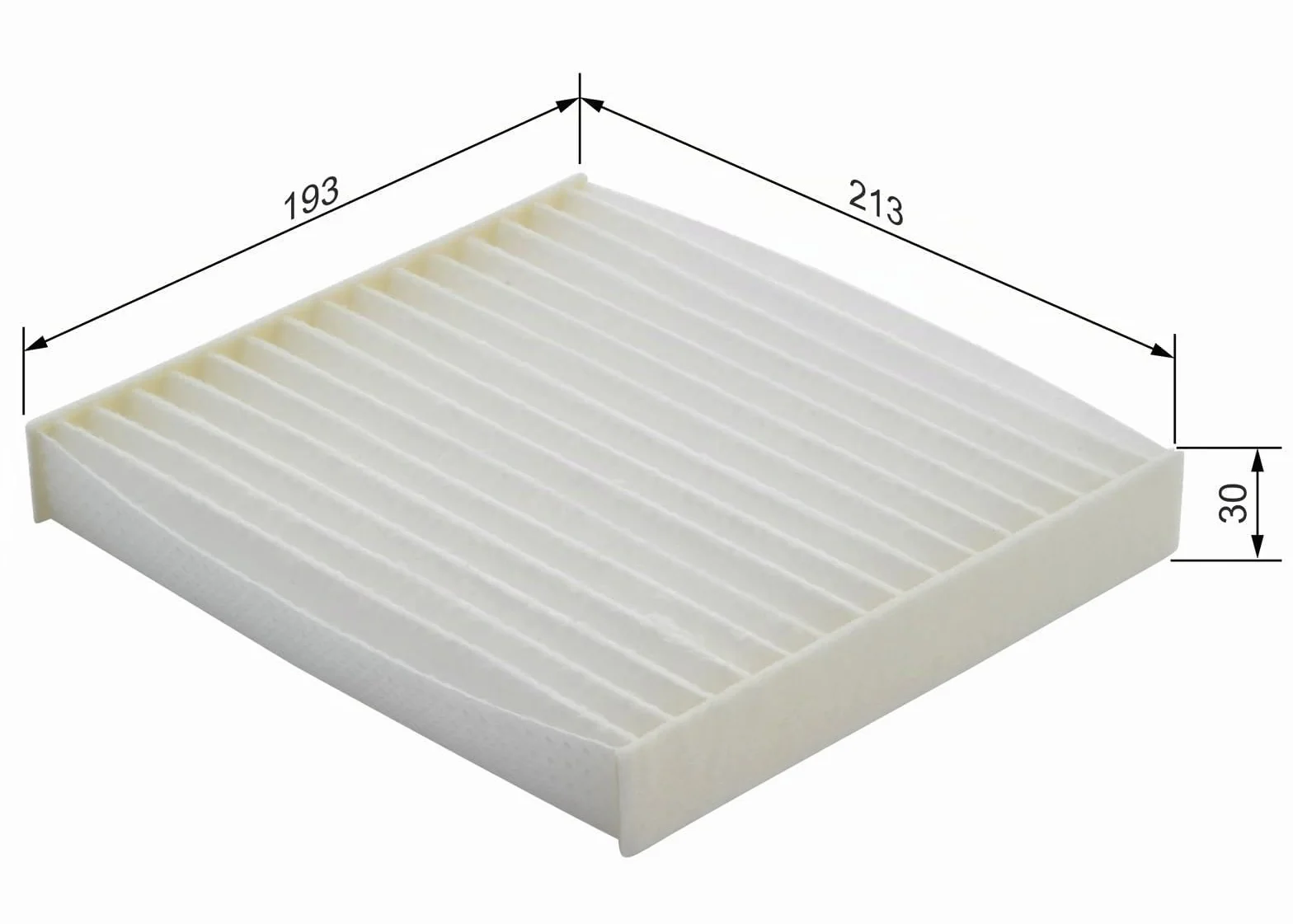 Bosch Filtro Abitacolo Standard M2190, Filtro di Ricambio - Filtra polline e polveri