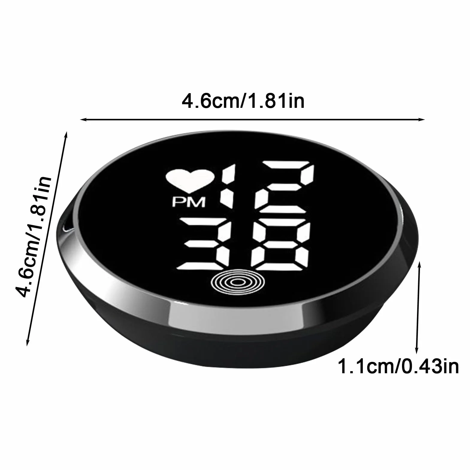 Orologi Da Cruscotto Per Veicoli | Orologio Digitale Adesivo Per Motocicli,Display LED Orologio Adesivo Per Autocarro Bicicletta Ventilazione Cruscotto