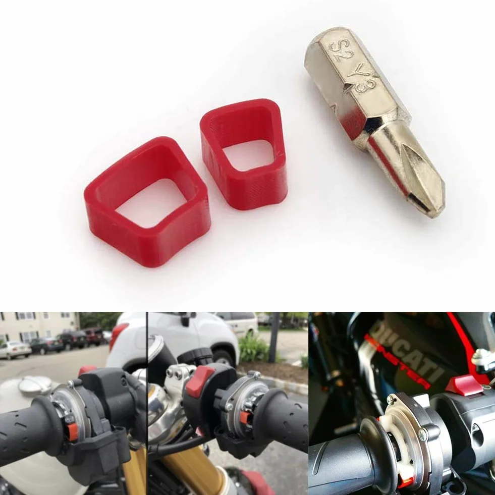 TARAZON Distanziale acceleratore per Ducait Scrambler 1100 2018-2020 Panigale Monster XDiavel Multistrada per Triumph Street Triple Thruxton 1200 16-18 Tiger 800 1200 TFC Thruxton Bobber Rocket