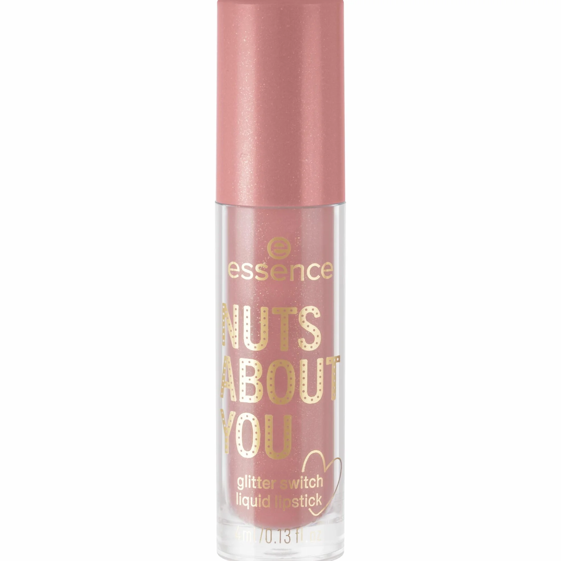 essence NUTS ABOUT YOU glitter switch rossetto liquido brillantinata 4ml