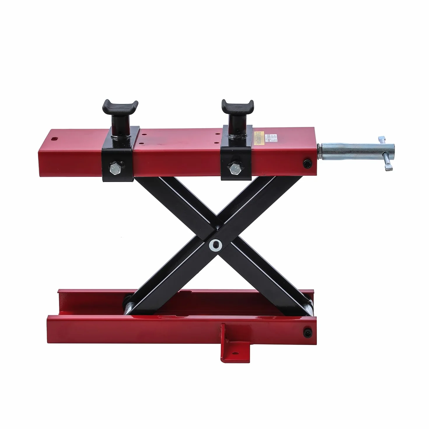 TOPWAY Cavalletto Alzamoto Cric Ponte Sollevatore Moto capacità Max 500 kg Altezza Regolabile 9,5cm - 40cm per Riparazioni Officina Garage