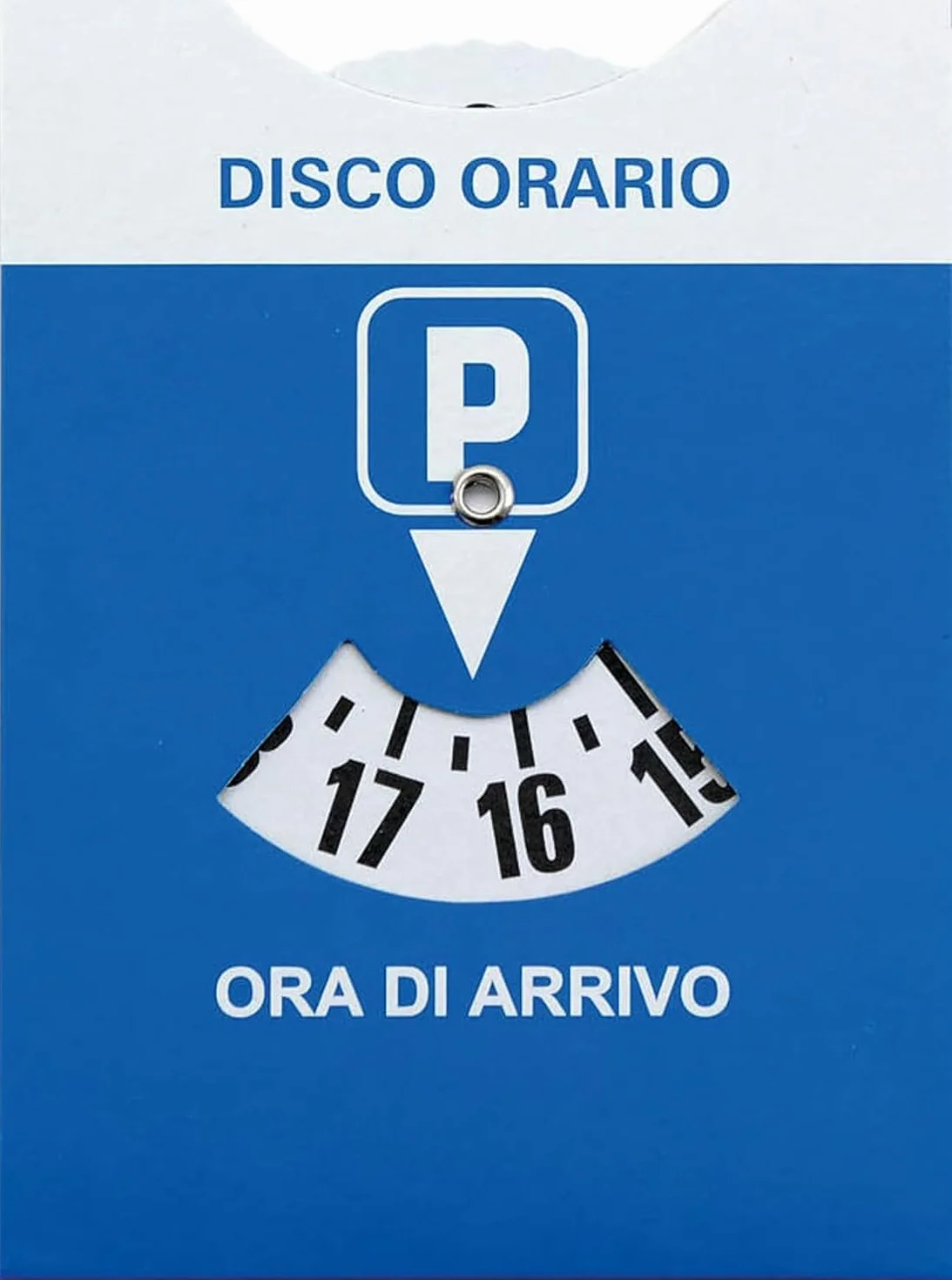 Disco Orario Auto MAXI + Porta Documenti Auto Plastica Blu + Busta PVC 15x12 CM - Parchimetro Italiano x Auto e Moto - Accessori auto