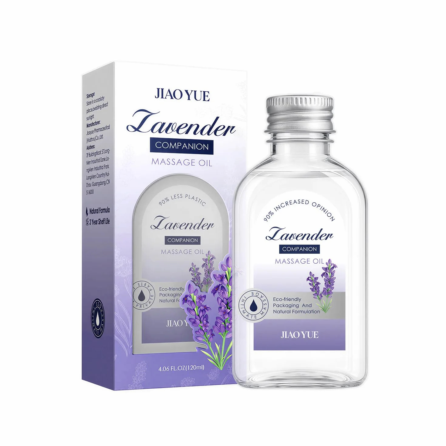Olio da massaggio aromaterapico alla lavanda 120ml per coppie