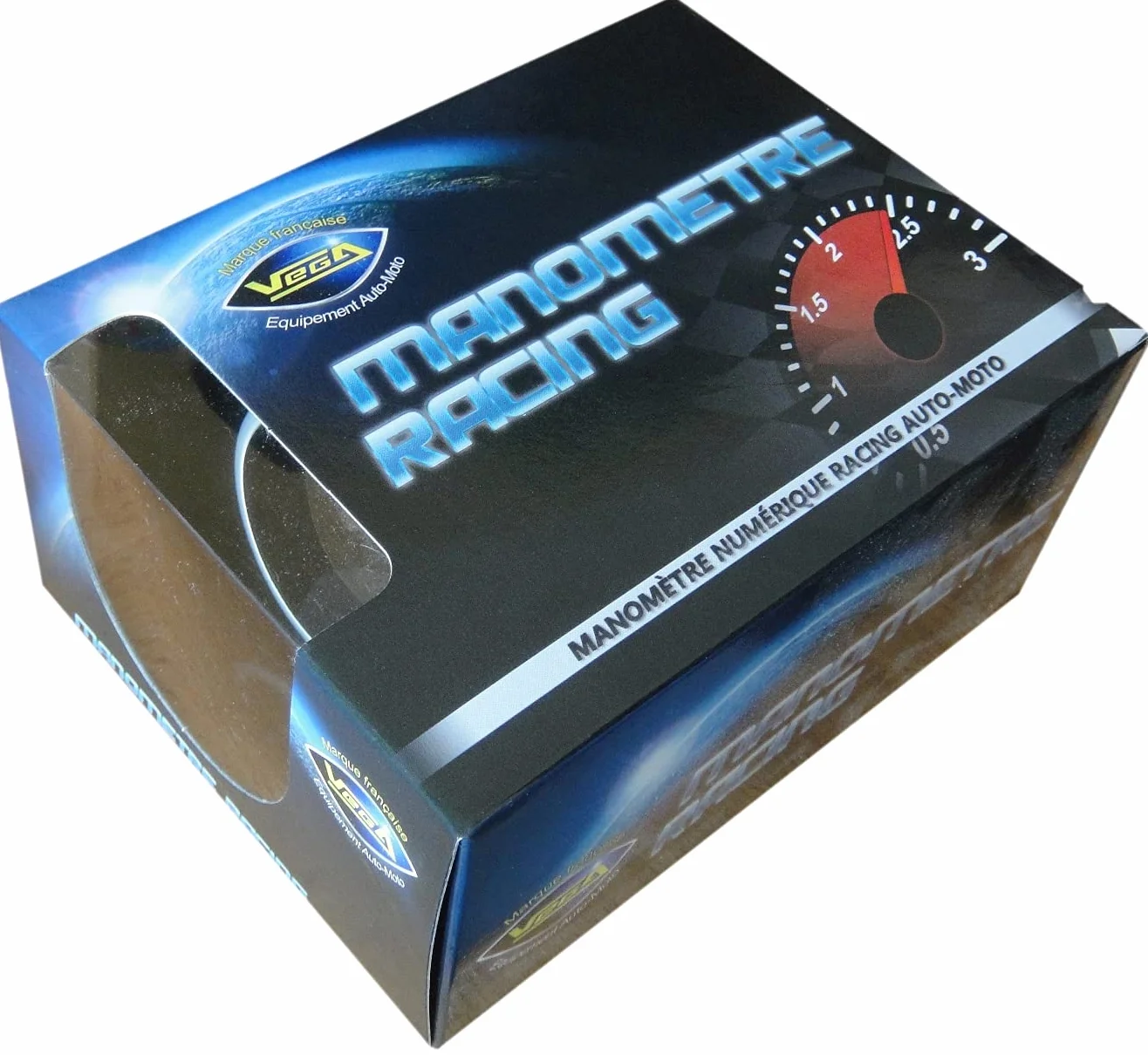 VEGA Manometro temperatura acqua 40-120 °C 7 colori sfondo bianco 52 mm