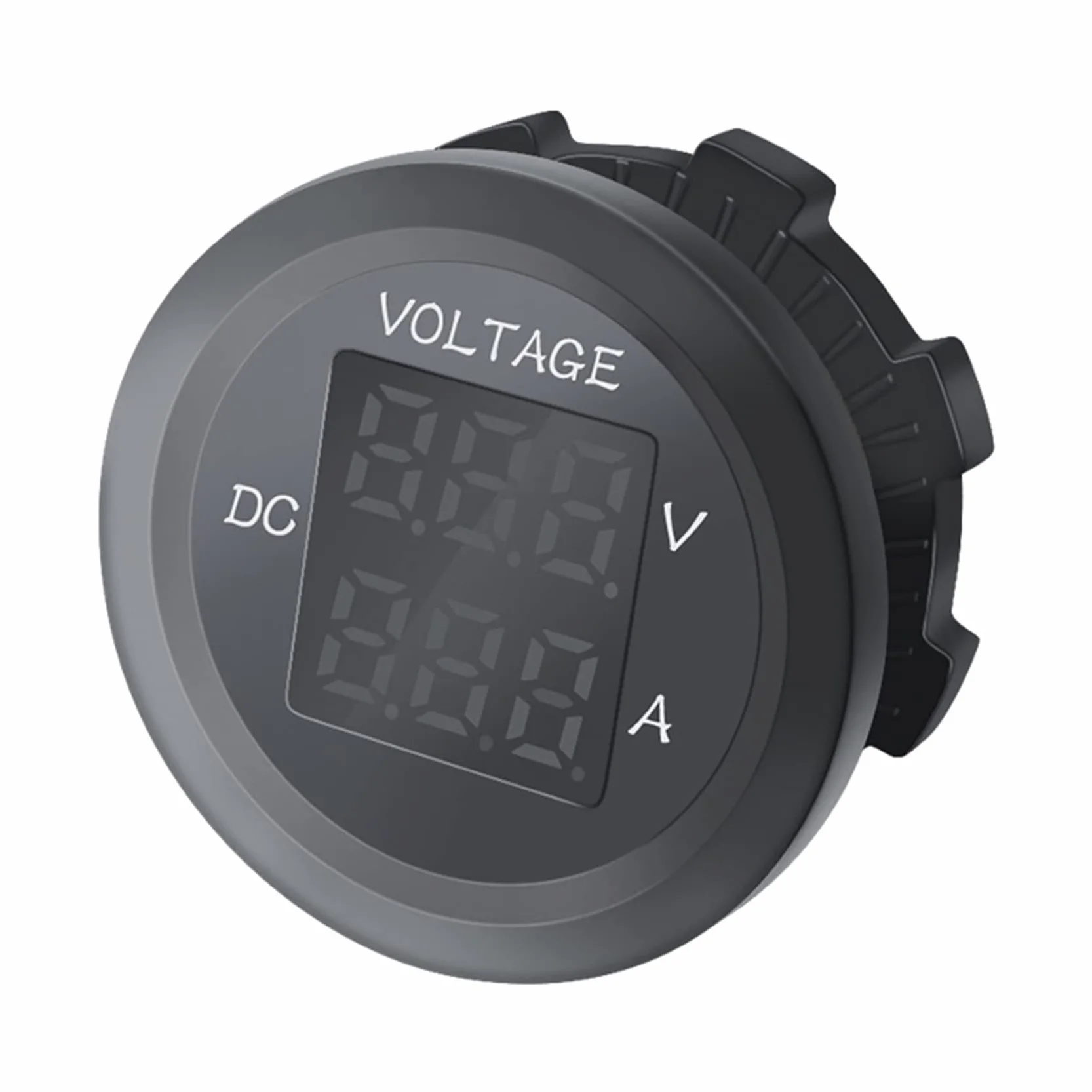 Voltmetro Digitale Un LED per Auto DC 12V / 24V LED Dual Voltmetro Amperometro Indicatore di Tensione per Barca Auto Universale Impermeabile Rosso