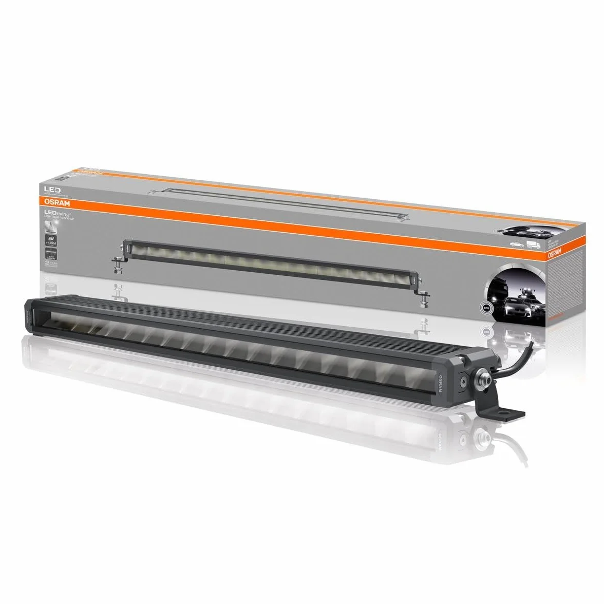 OSRAM LEDriving LIGHTBAR VX500-SP, Fari di profondità LED per abbaglianti, spot, 2800 lumen, fascio luminoso fino a 415 m, barra LED 12V / 24V, omologazione ECE