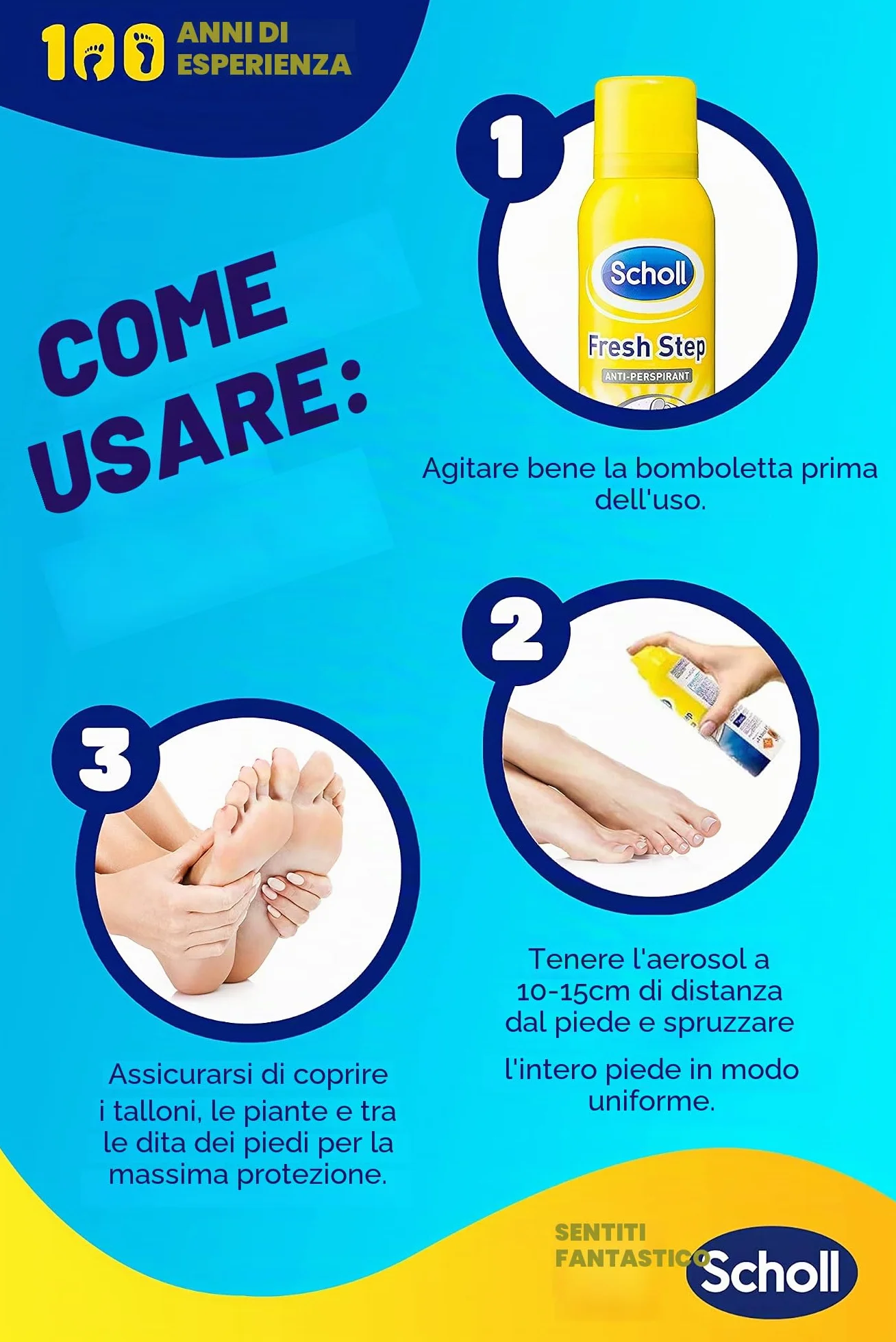 Scholl Fresh Step spray antyperspiracyjny do stóp