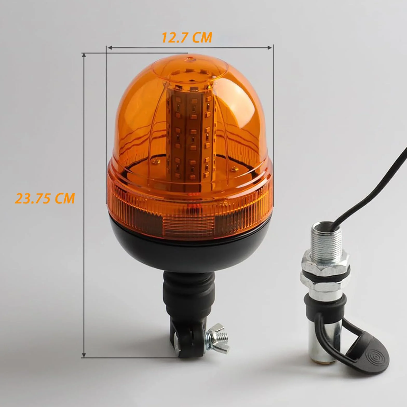 Luci Lampeggiante Trattore LED Arancioni 12V 3 Modalità per Rimorchio Camion Veicoli Agricoli