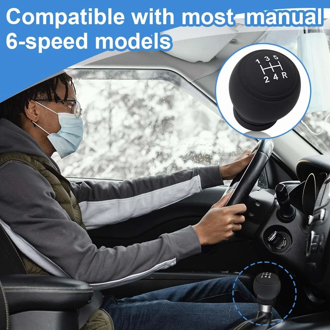 Auto Pomello Cambio 5 Marce Universale,Copertura in Silicone Antiscivolo Della Leva Resistente All'usura,Copri Pomello Cambio Auto,Pomello Cambio Universale,1 Pcs(Stile A)