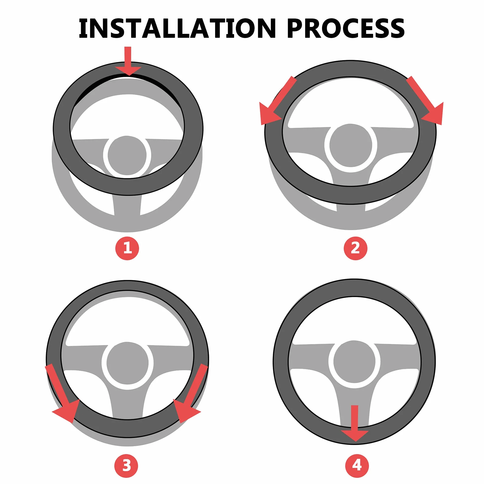 Pahajim Coprivolante in Microfibra PU Pelle Copri Volante per Auto Universale Sportivo Copristerzo Protezione Antiscivolo Traspirante 37-38 CM Rivestimento Sterzo per Donna Uomo (grigio nero)