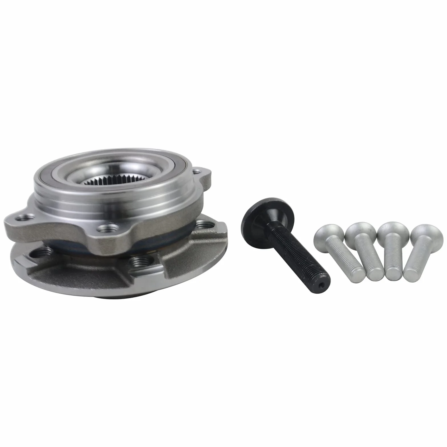 Set Cuscinetti Ruota Anteriore Cuscinetto Ruota con Mozzo Ruota Compatibile con A4 A5 A6 A7 A8 Q5 2007-2018 8K2 B8 C7 4G5 4HL 8RB 8K0407613B 4H0498625B